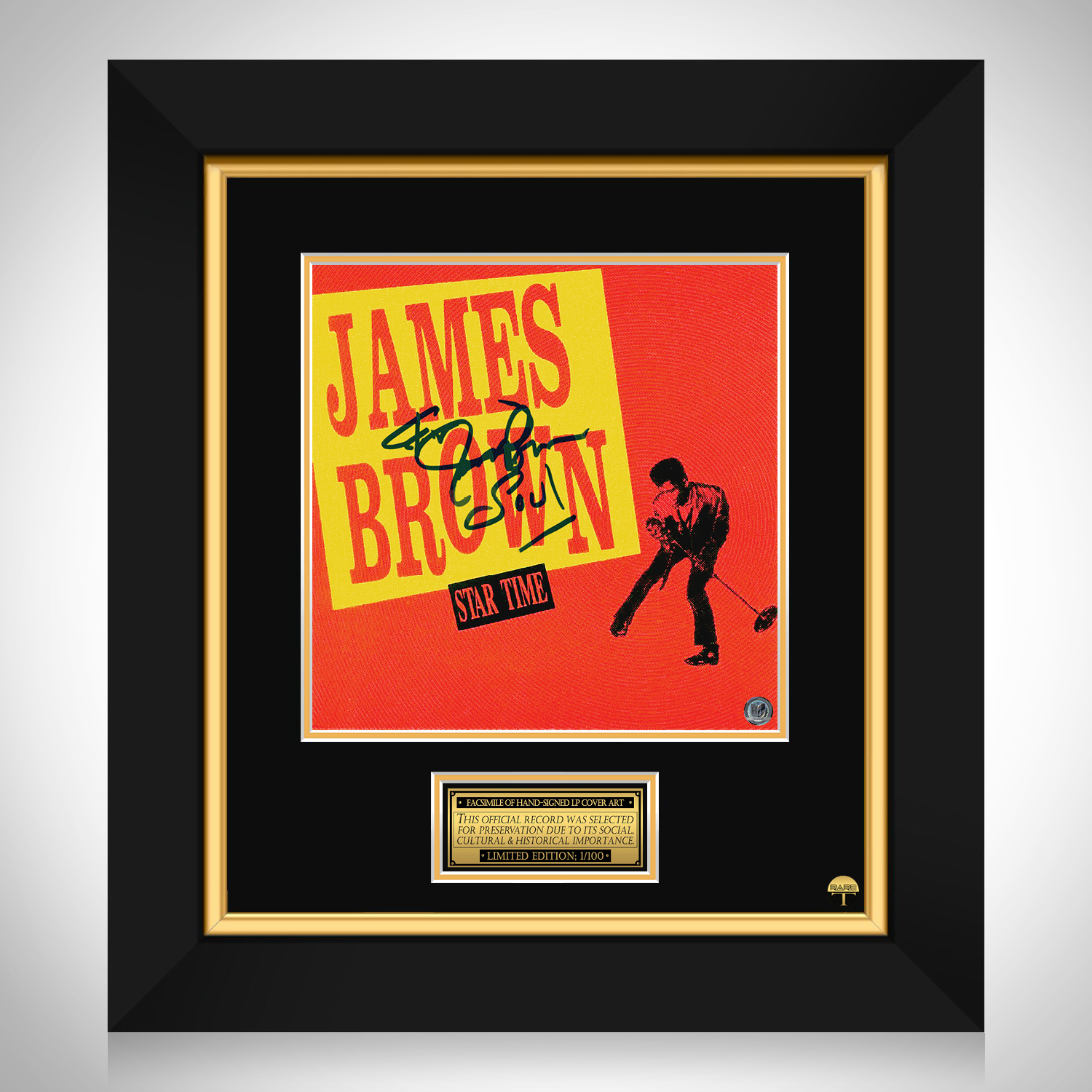 James Brown - Star Time LP Cover Limited Signature Edition Custom Frame ...