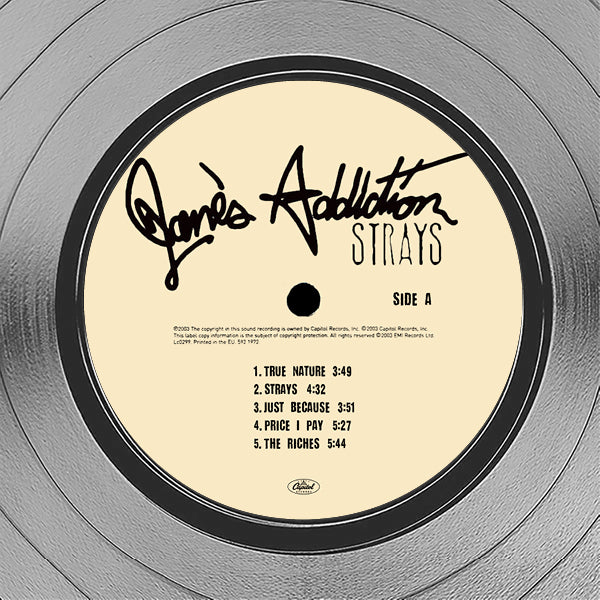 Jane's Addiction - Strays Platinum LP Limited Signature Edition 