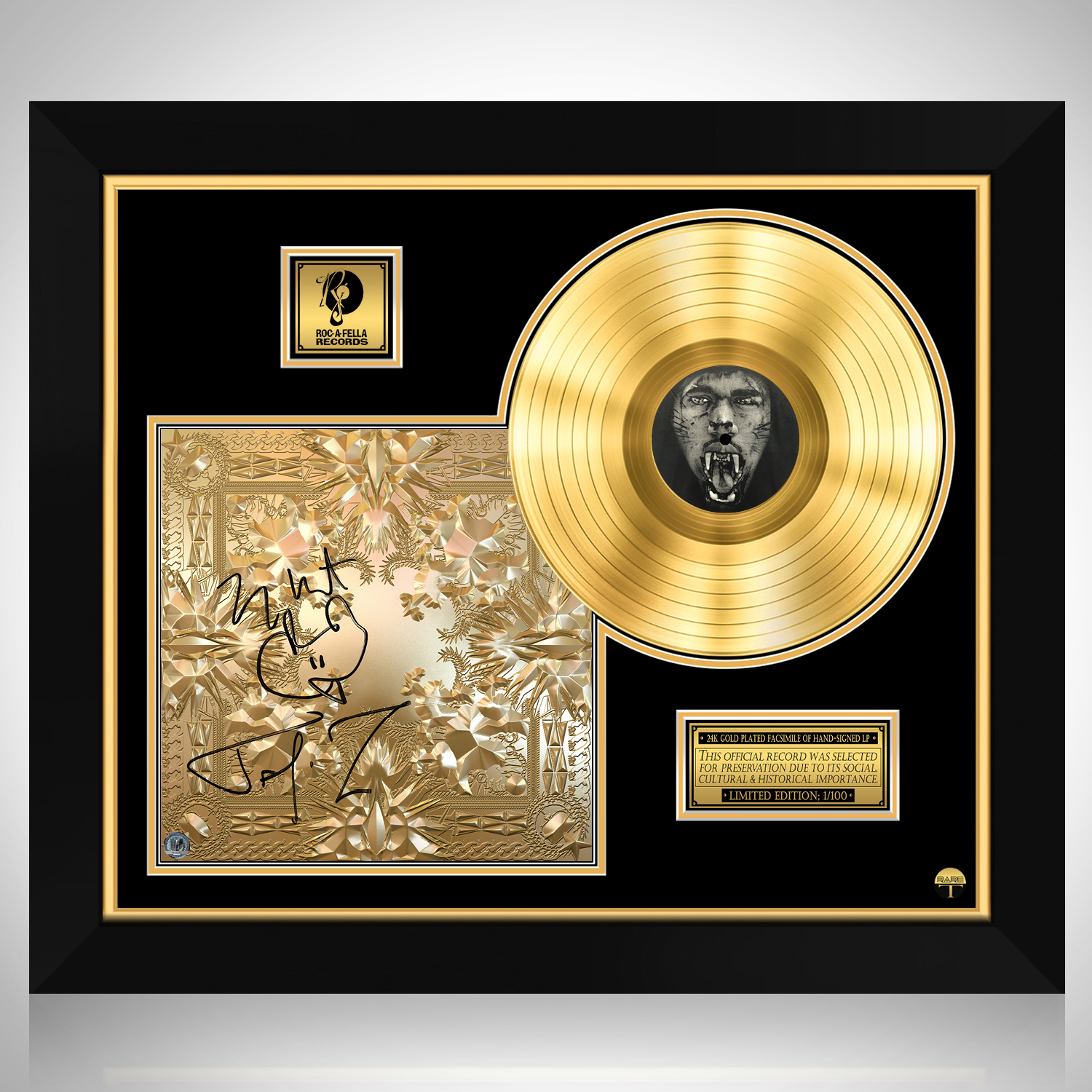 Kanye West - 808s & Heartbreak Gold LP Limited Signature Edition Custom  Frame