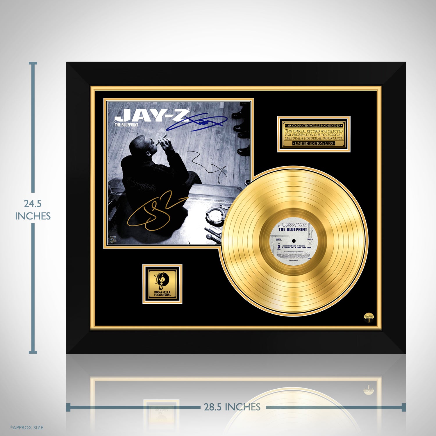Jay-Z - The Blueprint Gold LP Limited Signature Edition Black 