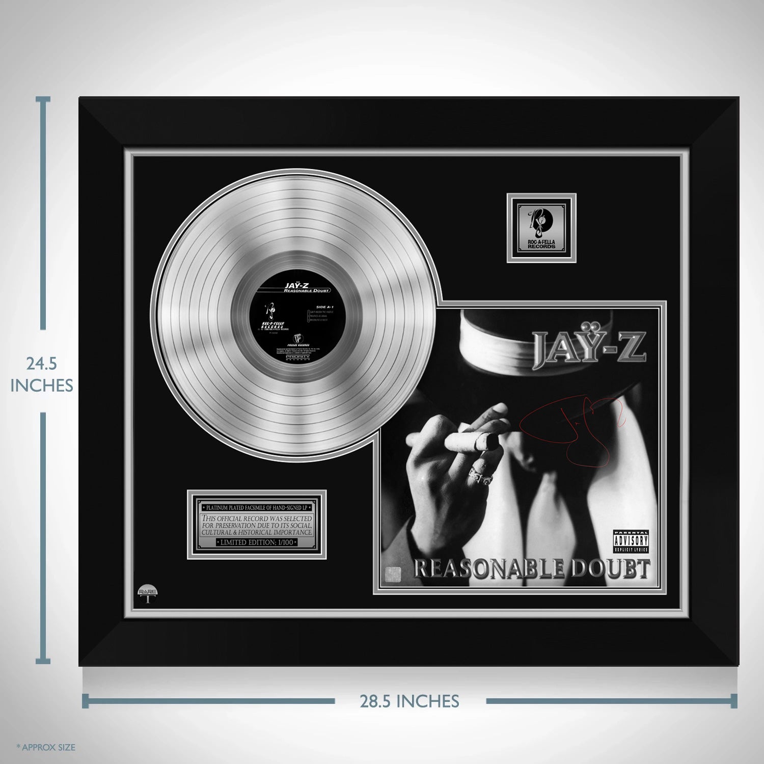 Jay-Z - Reasonable Doubt Platinum LP Limited Signature Edition 