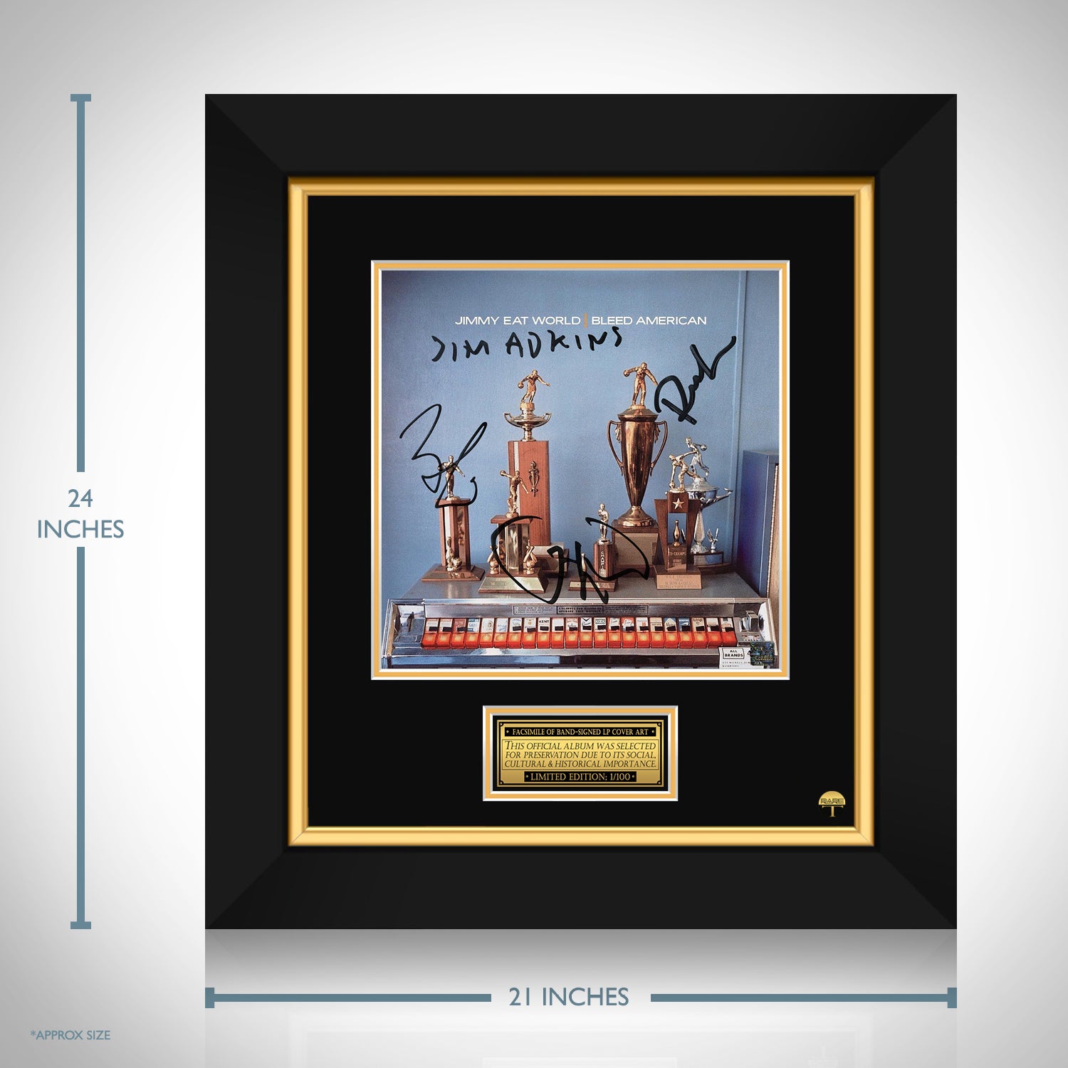 Jimmy Eat World - Bleed American LP Cover Limited Signature 