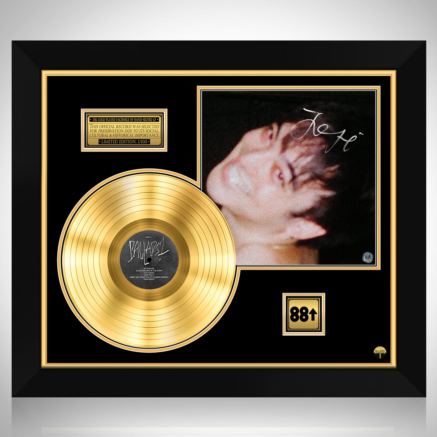 Sved Næb klasse Joji - Ballads 1 Gold LP Limited Signature Edition Custom Frame | RARE-T