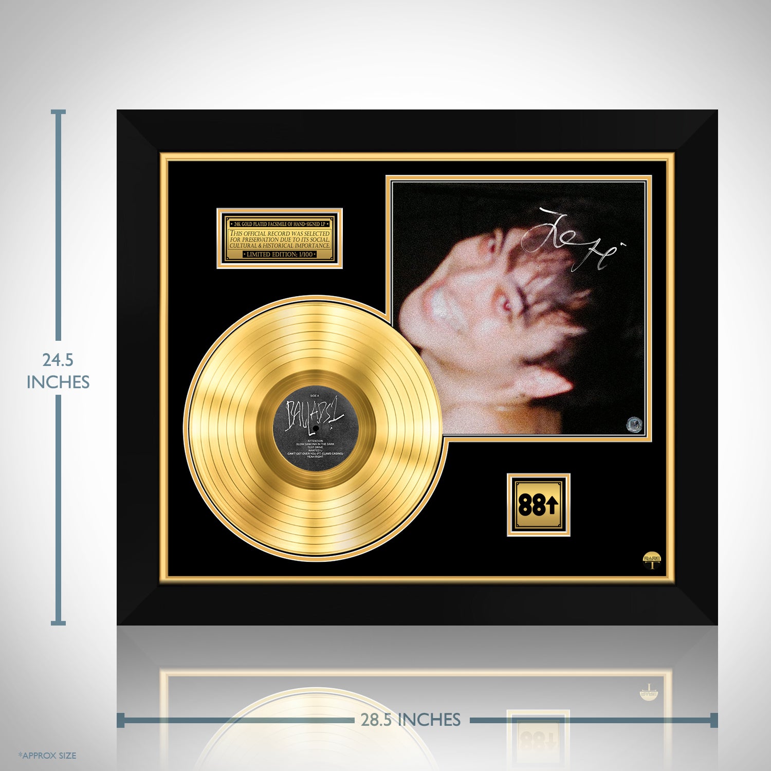 Joji - Ballads 1 Gold LP Limited Signature Edition Custom Frame | RARE-T