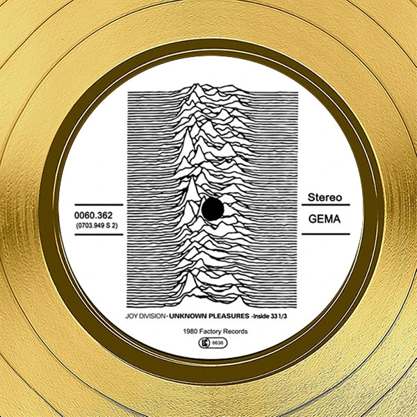 Joy Division Unknown Pleasures Gold LP Limited Signature Edition