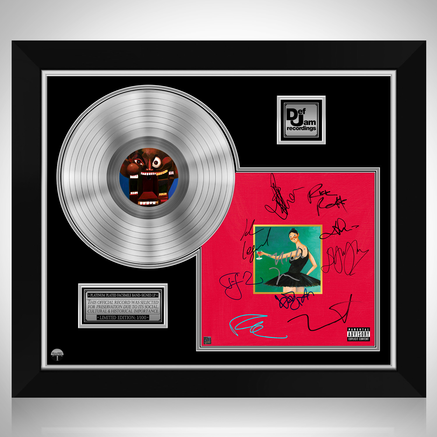 Kanye West My Beautiful Dark Twisted Fantasy - Frameable Artwork Cover —  RareVinyl.com