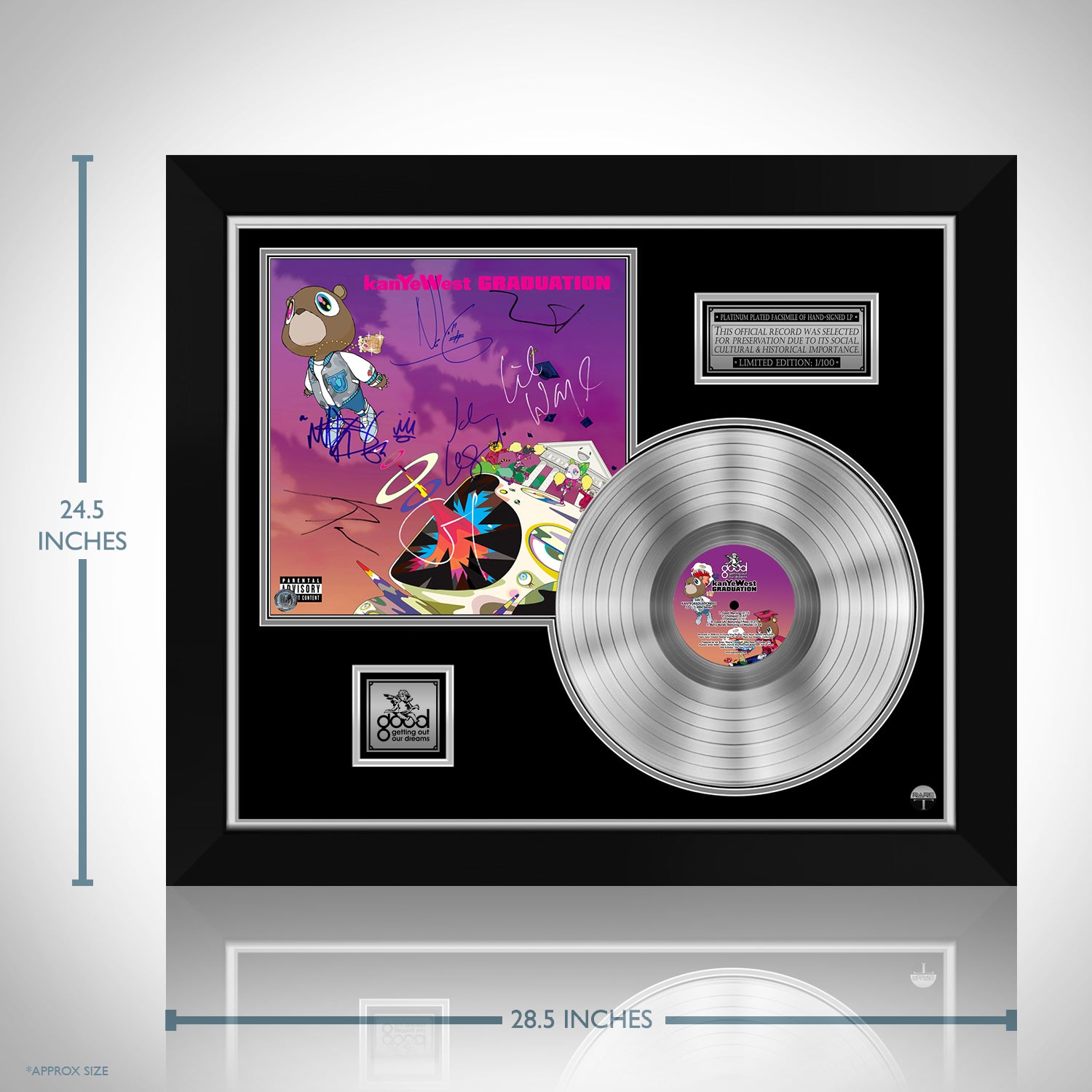 Kanye West - Graduation Gold LP Limited Signature Edition Custom Frame