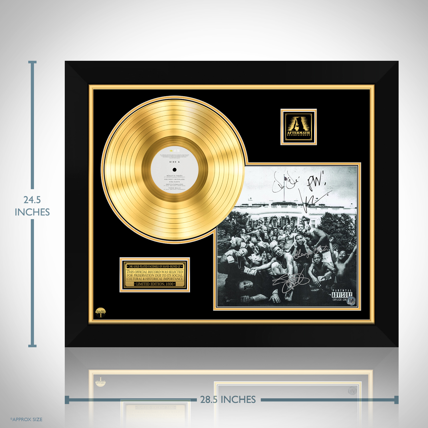 Kendrick Lamar - To Pimp a Butterfly Gold LP Limited Signature Edition  Custom Frame