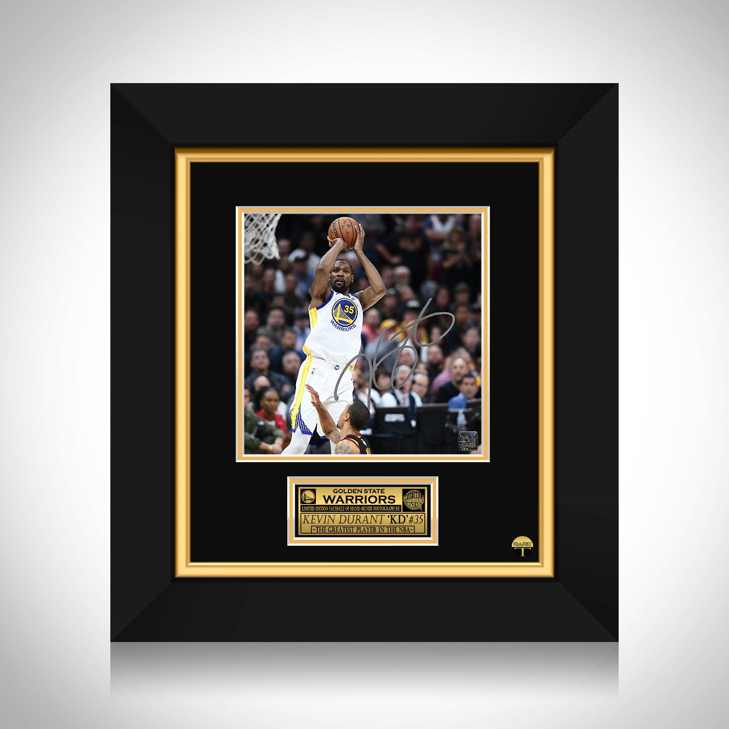 Kevin Durant Autographed and Framed Blue Jersey