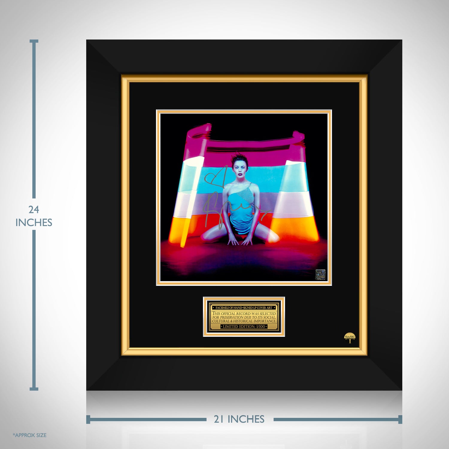 Kylie Minogue - Impossible Princess Platinum LP Limited Signature Edition  Custom Frame