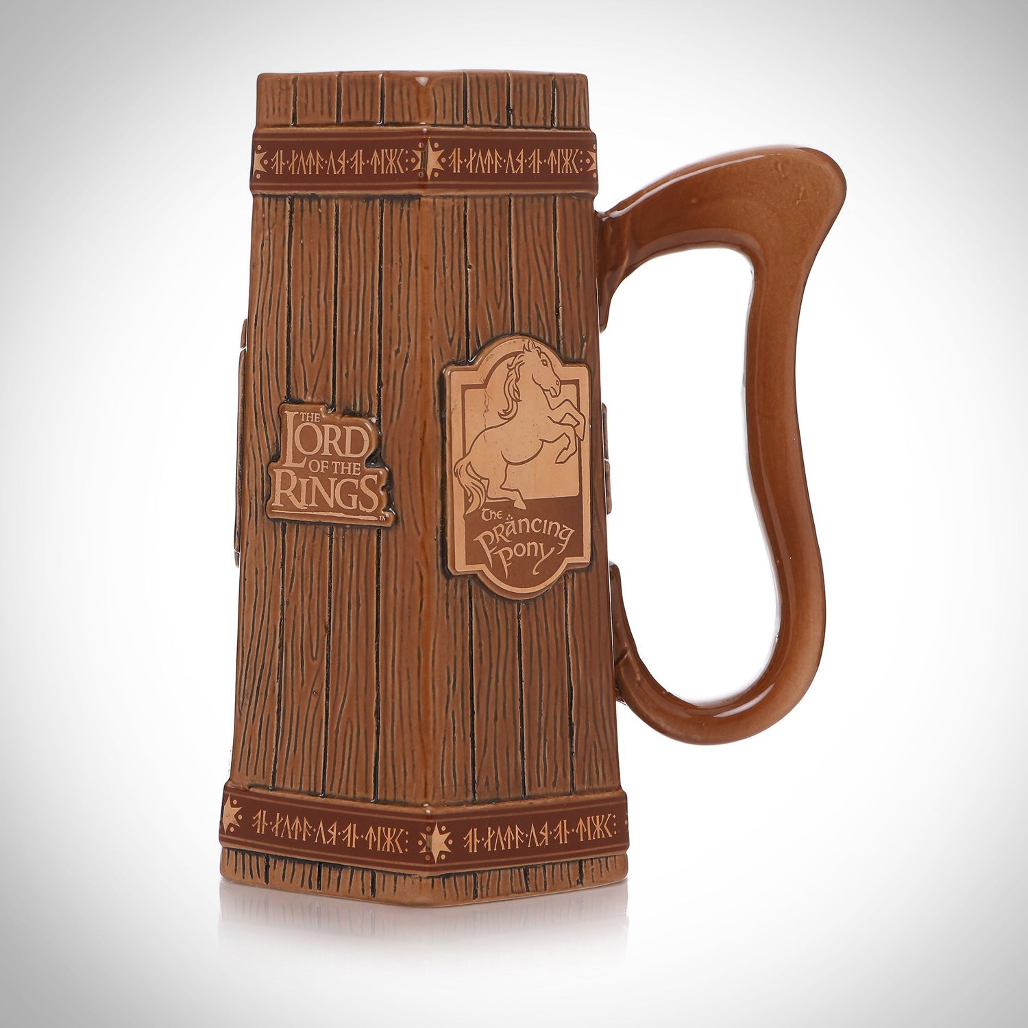 Prancing Pony Mug, Lord of the Rings Mug, Wooden Beer Mug, Tankard