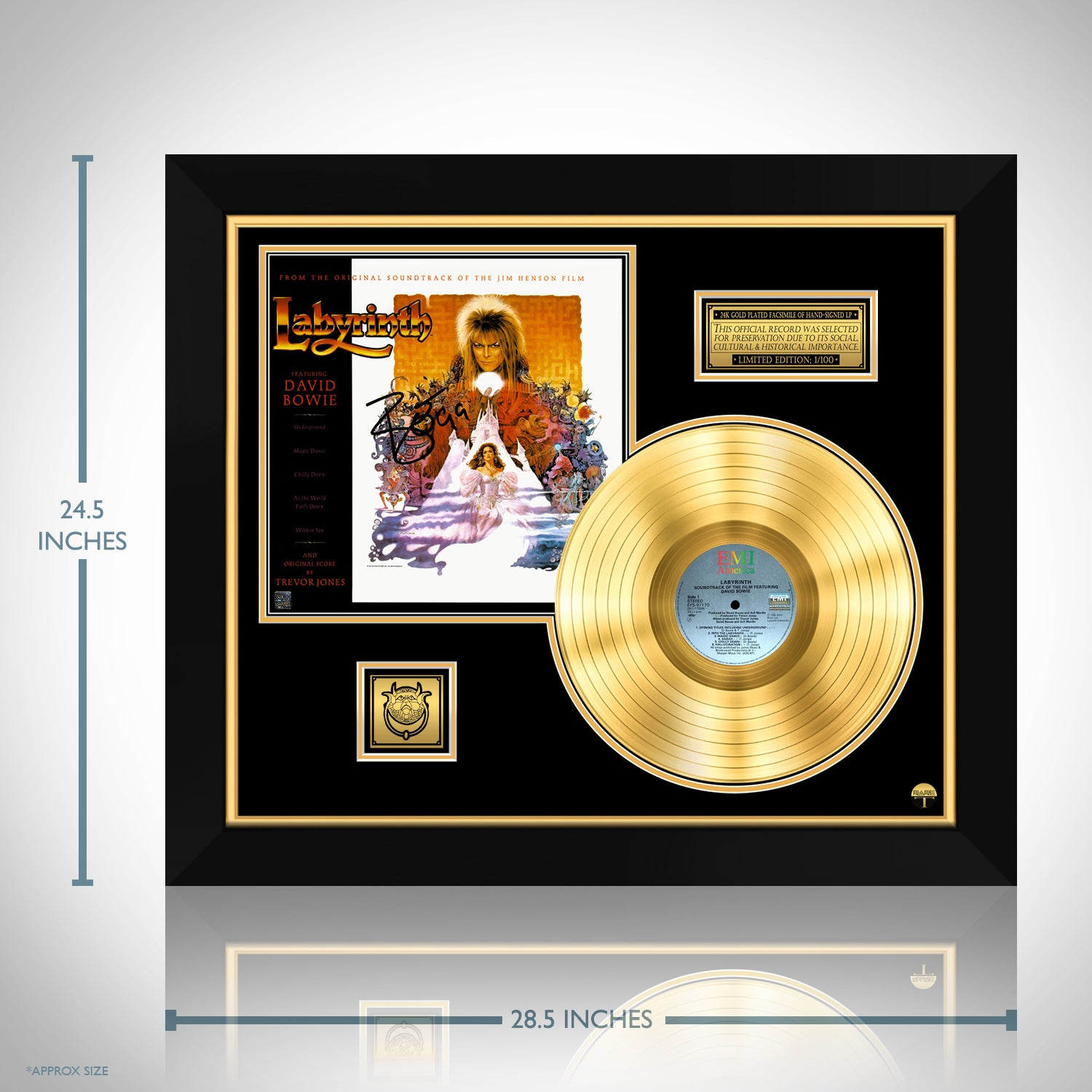 Labyrinth Soundtrack Gold LP Limited Signature Edition Custom 