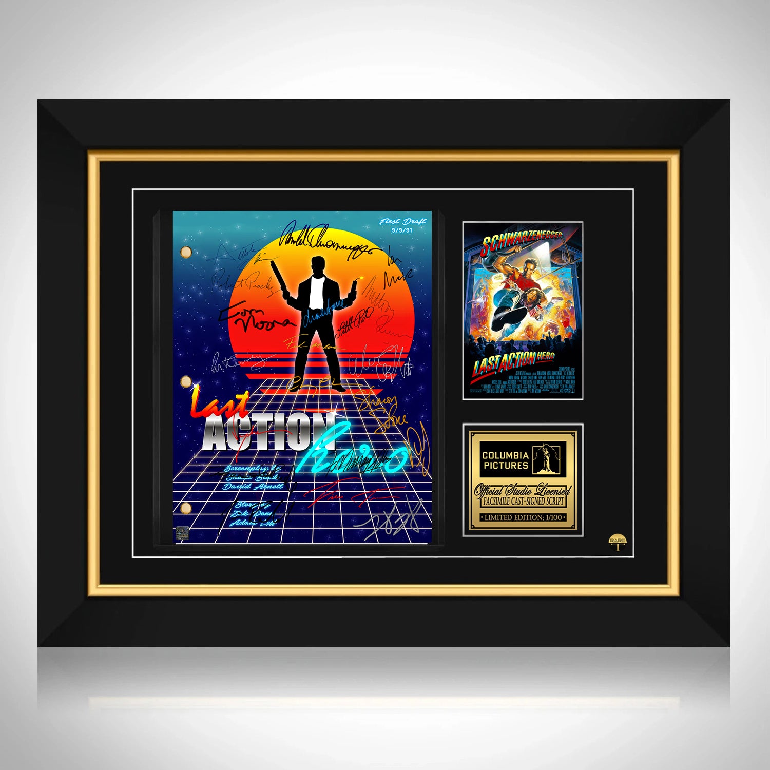 Last Action Hero Script Limited Signature Edition Custom Frame | RARE-T