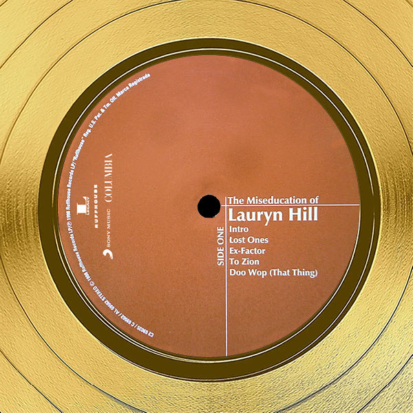 Lauryn Hill The Miseducation of Lauryn Hill Gold LP Limited Signature  Edition Custom Frame | RARE-T
