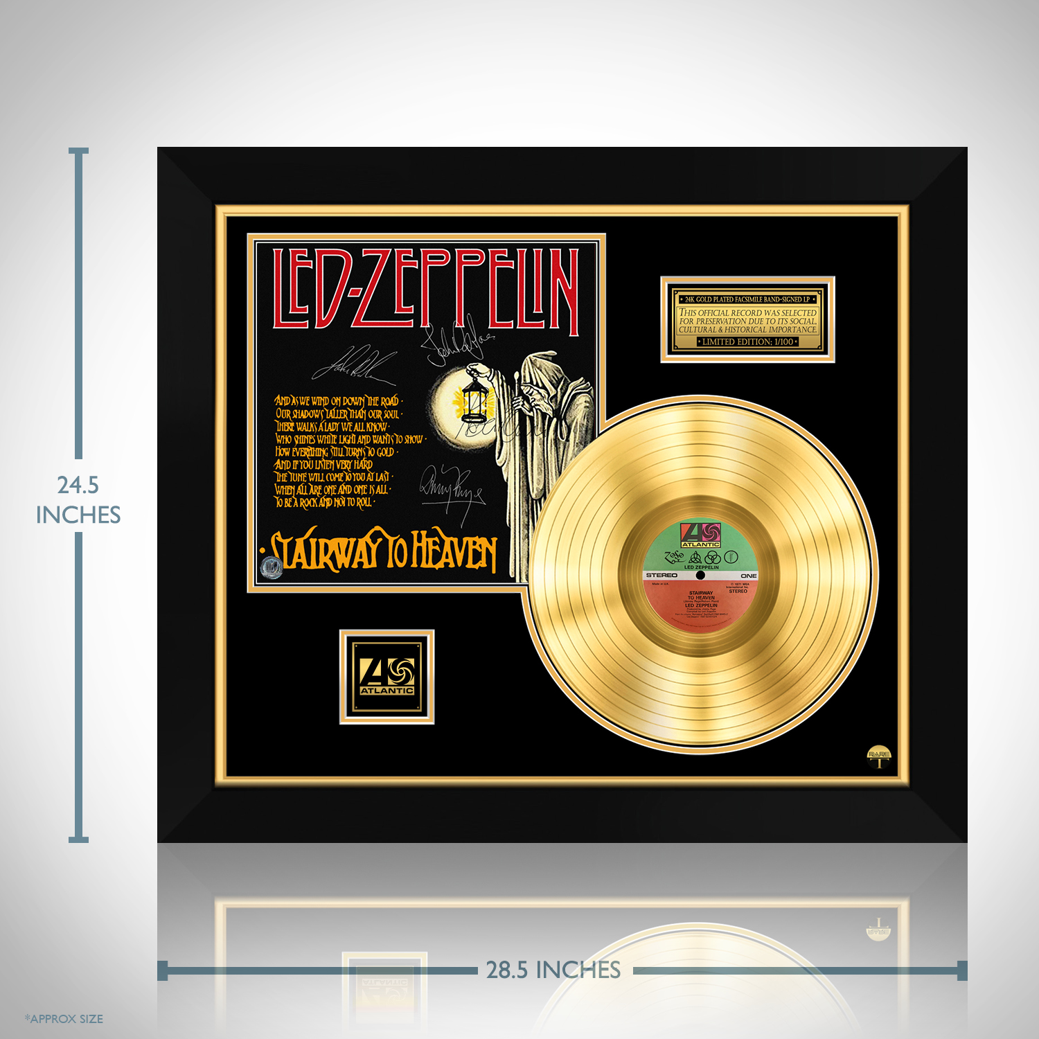 Led Zeppelin - Stairway to Heaven Gold LP Limited Signature