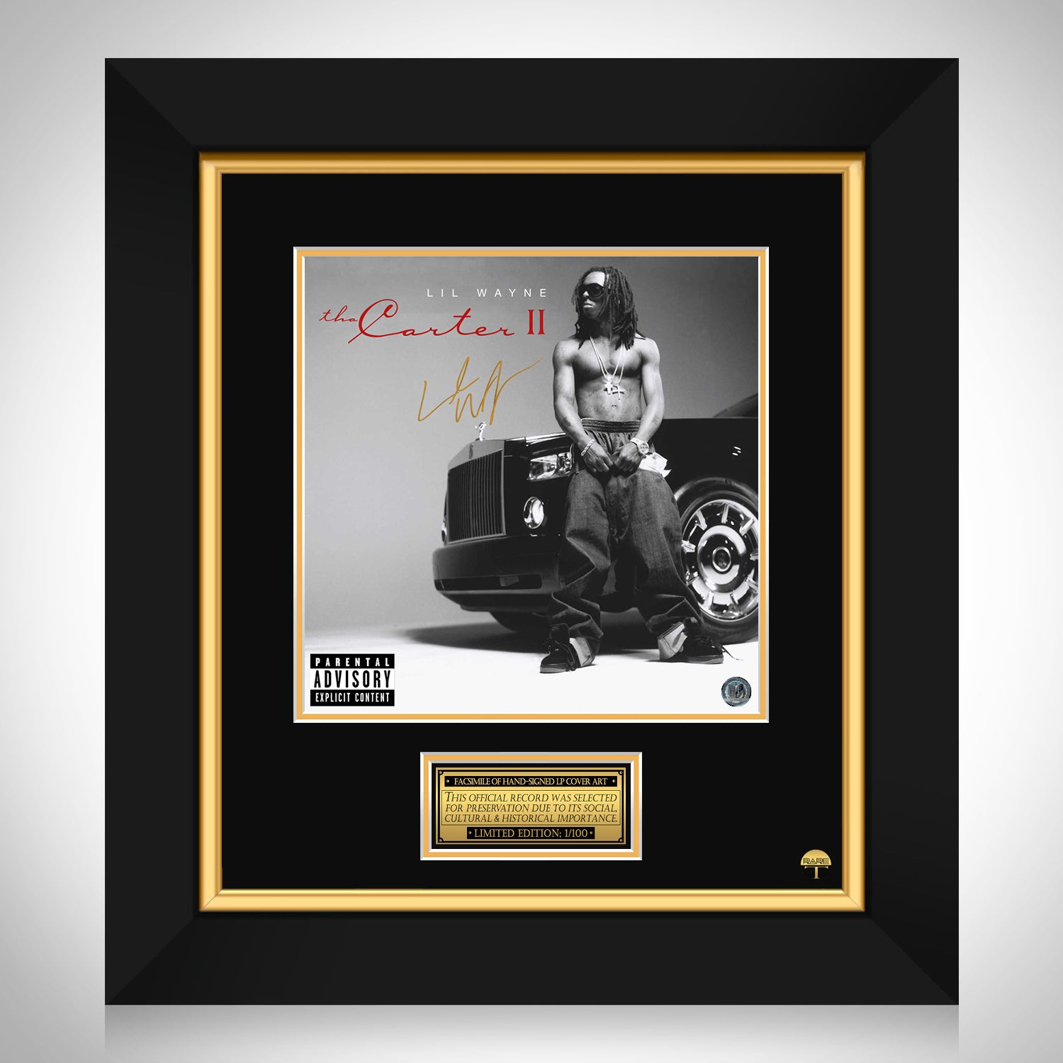 Lil Wayne - Tha Carter 2 LP Cover Limited Signature Edition Custom