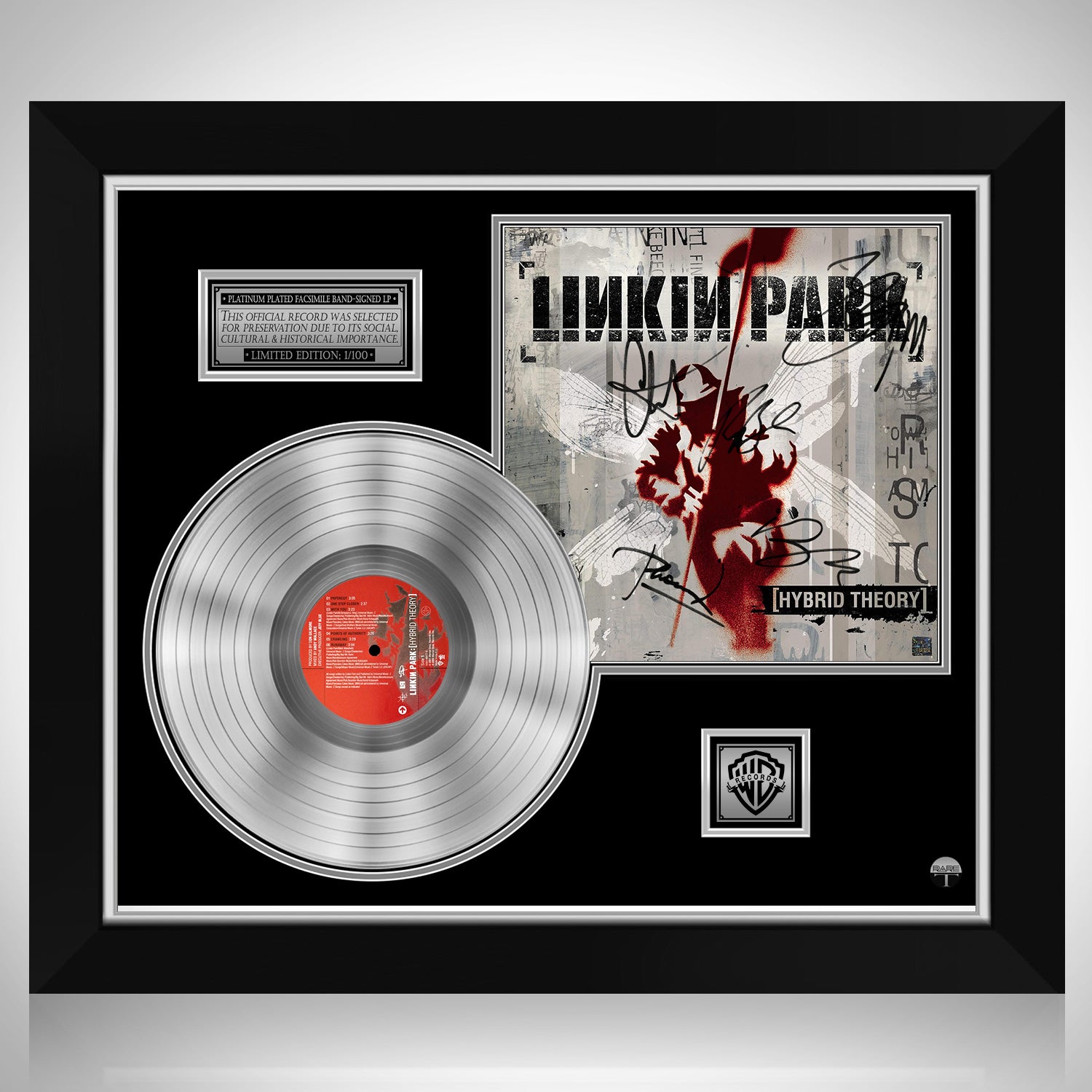 Saml op egoisme med tiden Linkin Park Hybrid Theory Platinum LP Limited Signature Edition Custom  Frame | RARE-T