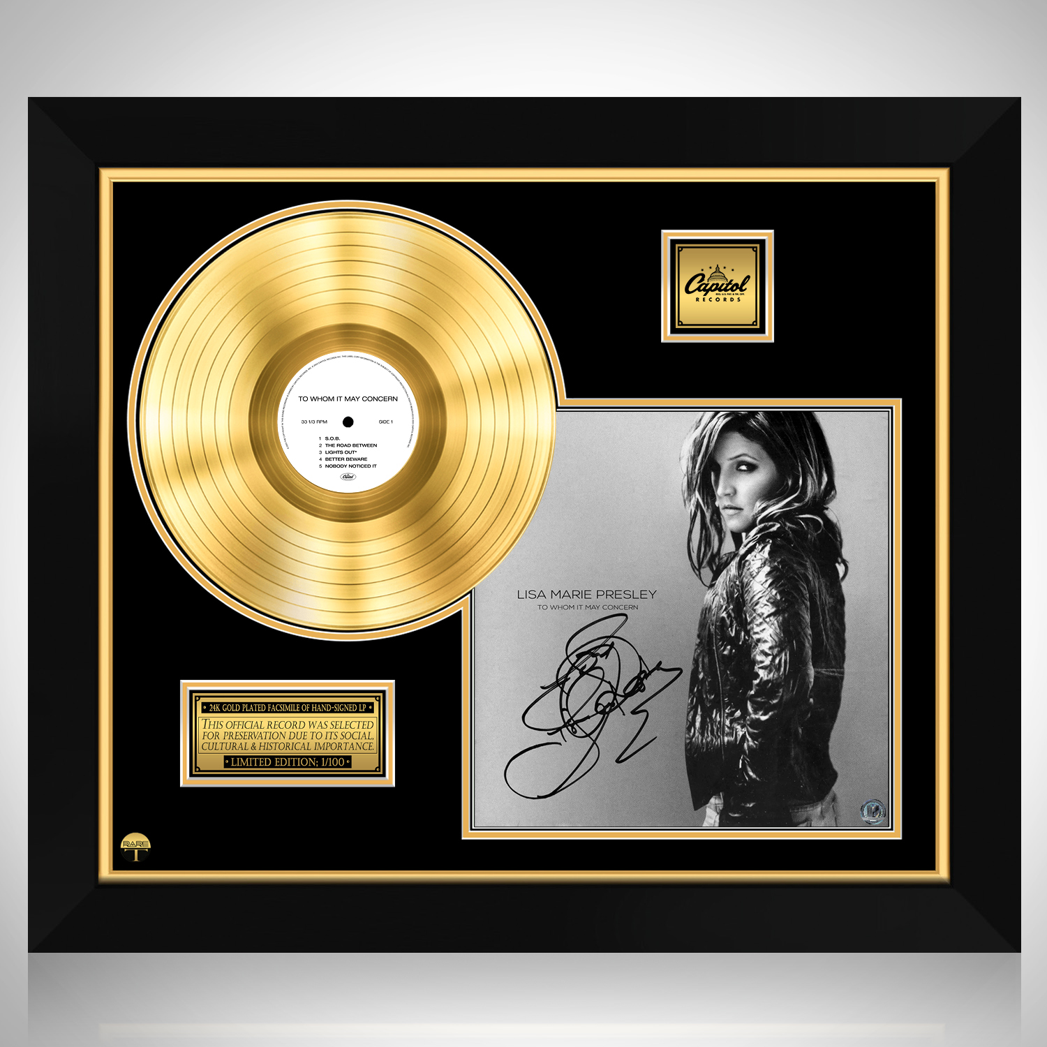 Lisa Marie Presley To Whom It May Concern Gold LP Limited Signature   LisaMariePresley'ToWhomItMayConcern'GOLD 1 