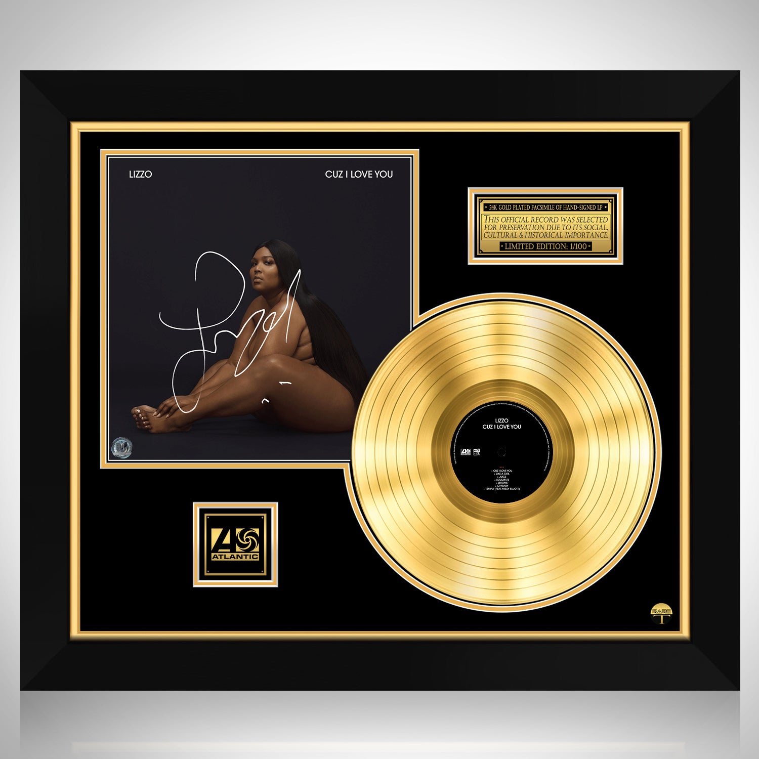 Lizzo - Cuz I Love you Gold LP Limited Signature Edition Custom 