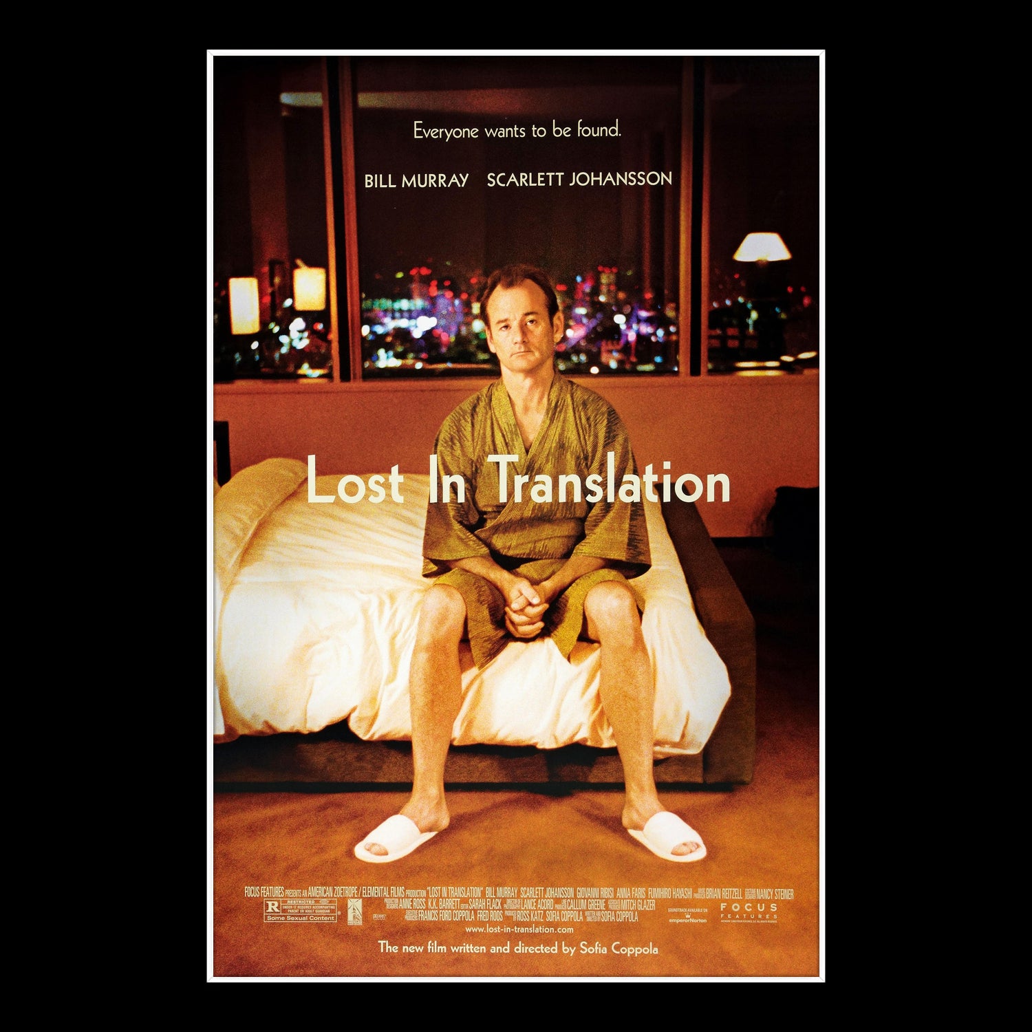 Lost in Translation Script Limited Signature Edition Custom frame | RARE-T