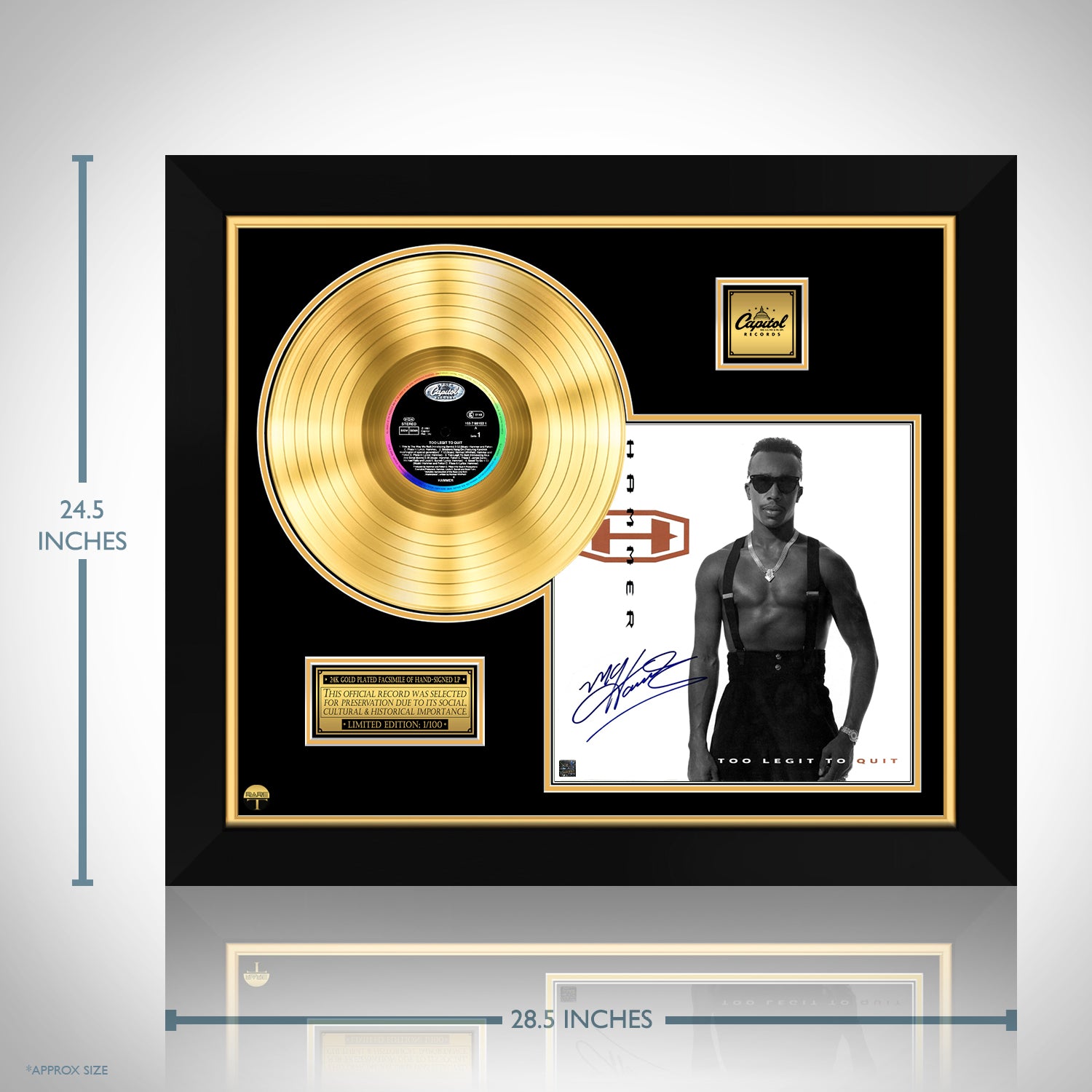 MC Hammer Too Legit to Quit Limited Signature Edition Gold LP