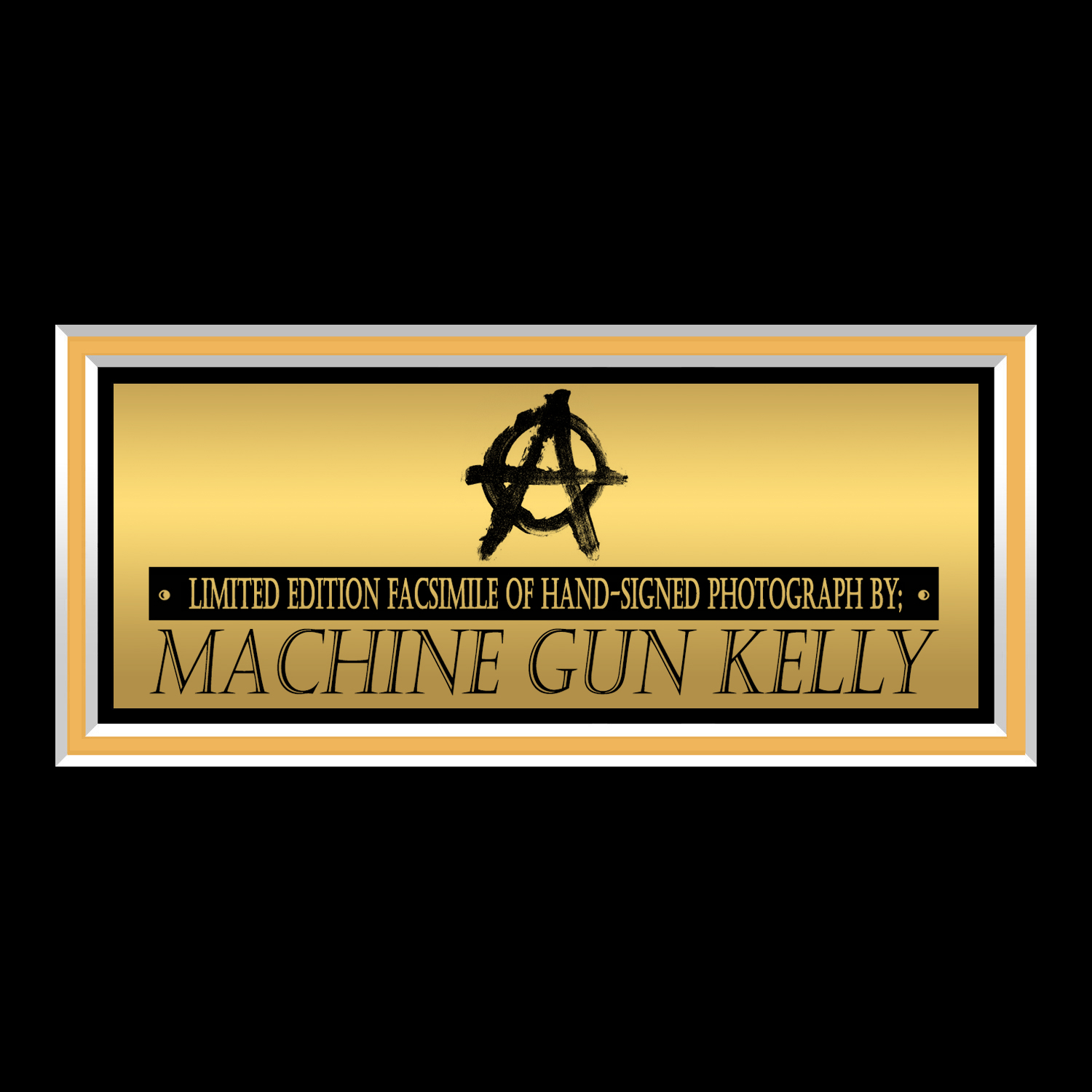 Machine Gun Kelly Photo Limited Signature Edition Custom Frame 