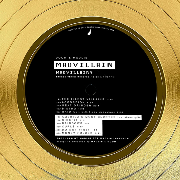 Madvillain - Madvillainy Gold LP Limited Signature Edition Custom 