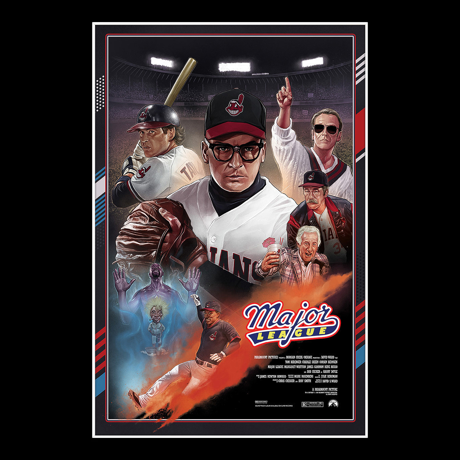 Major League - Ricky Vaughn Wild Thing Photo Limited Signature Edition  Custom Frame