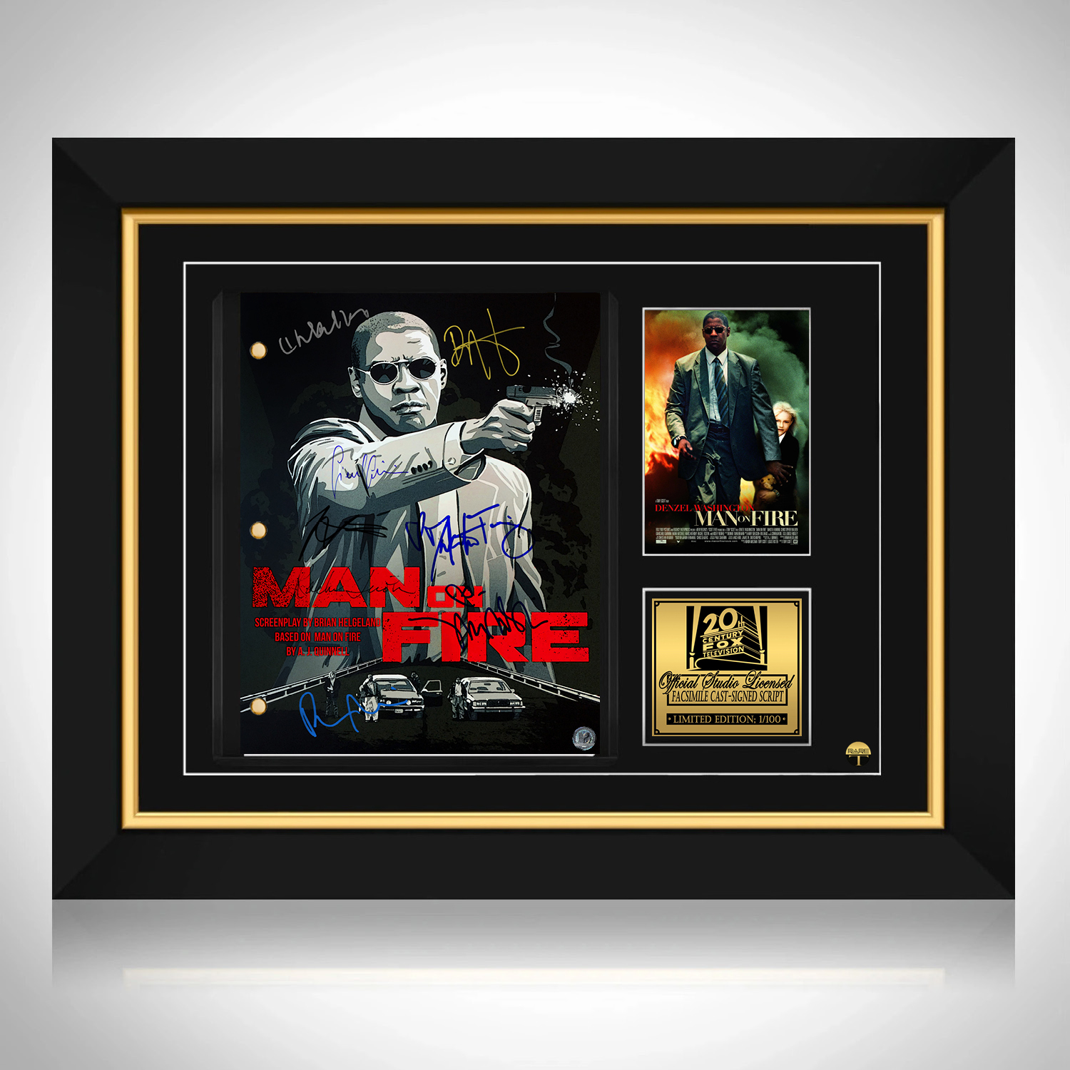 Man On Fire Script Limited Signature Edition Custom frame | RARE-T