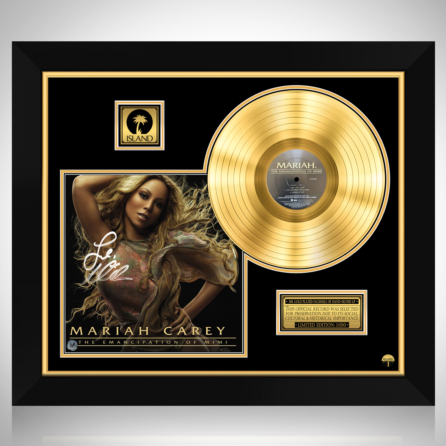 Mariah Carey - The Emancipation of Mimi Gold LP Limited Signature 