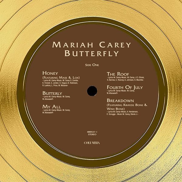 Mariah Carey - Butterfly Gold LP Limited Signature Edition Custom