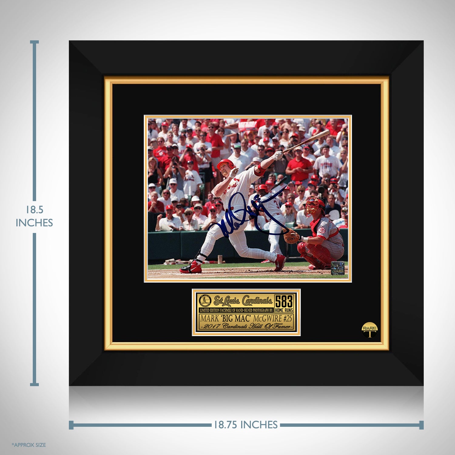 Mark McGwire Signed Framed St. Louis Cardinals Framed Display