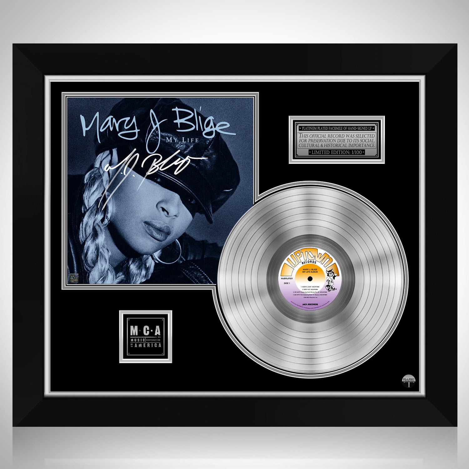 Mary J. Blige My Life Platinum LP Limited Signature Edition Custom