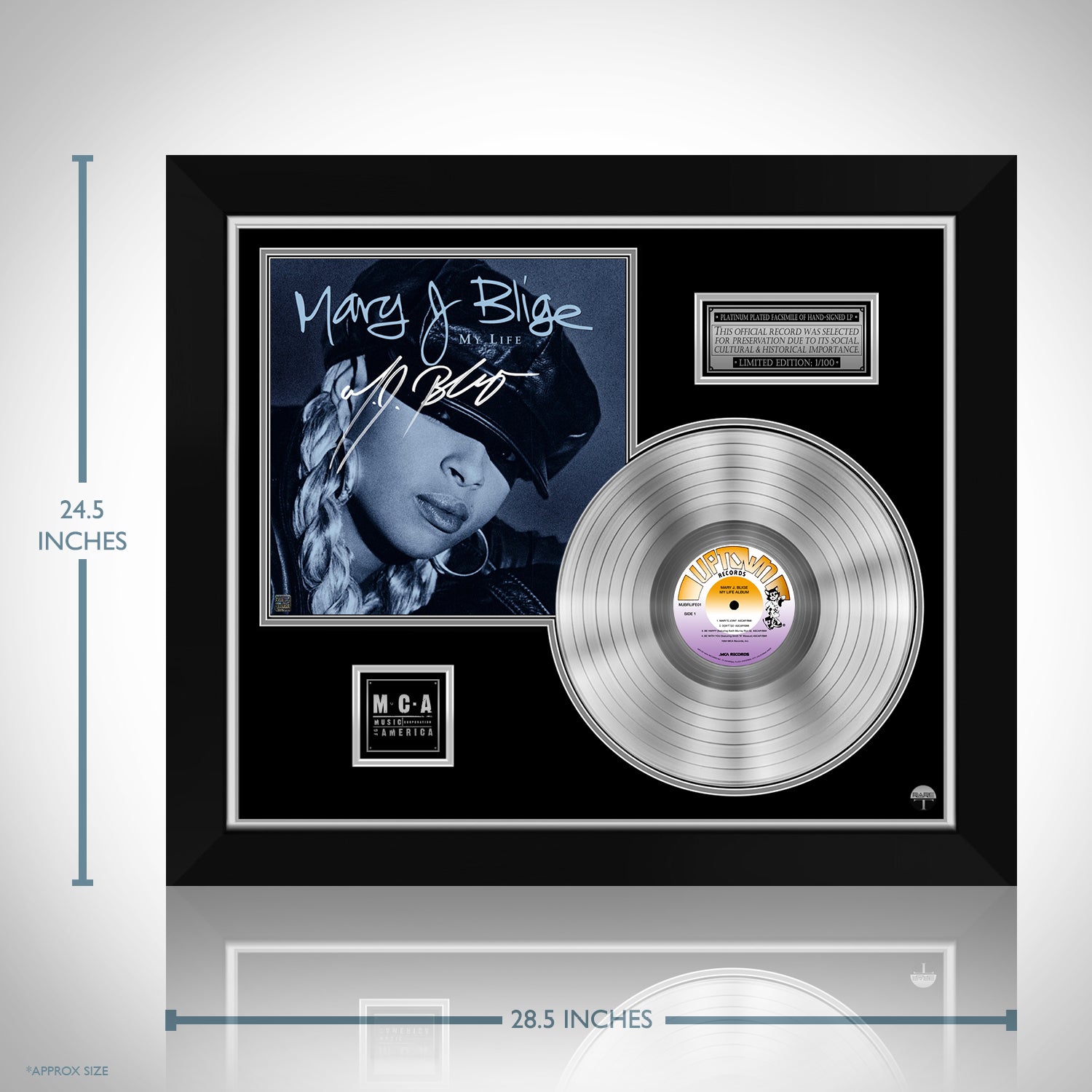 Mary J. Blige My Life Platinum LP Limited Signature Edition Custom