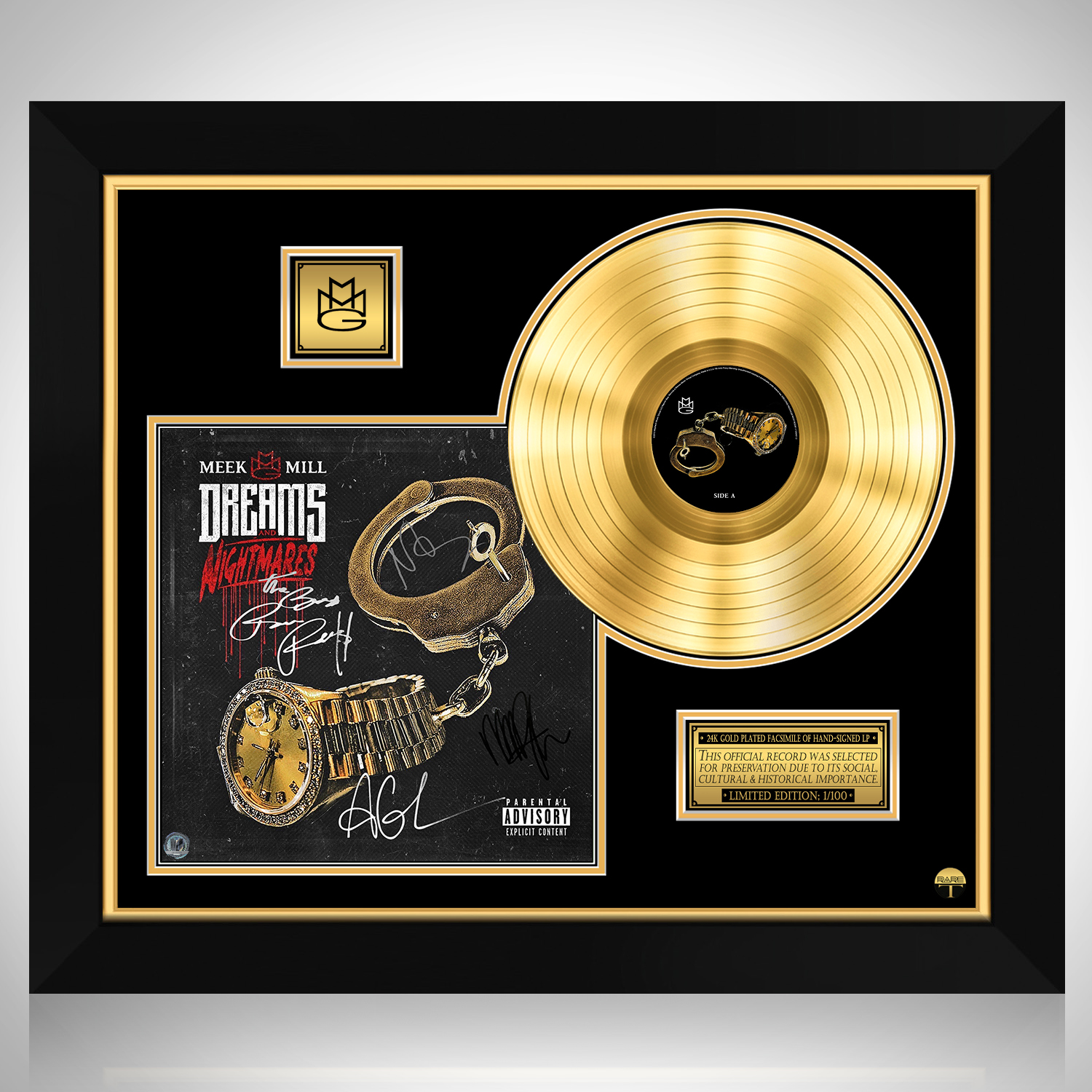 Meek Mill - Dreams And Nightmares Gold LP Limited Signature Edition ...