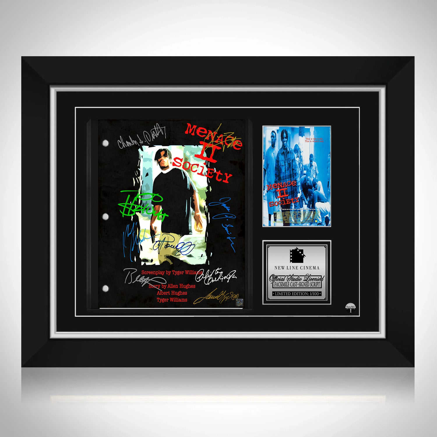 Menace II Society Transcript Limited Signature Edition Custom Frame | RARE-T