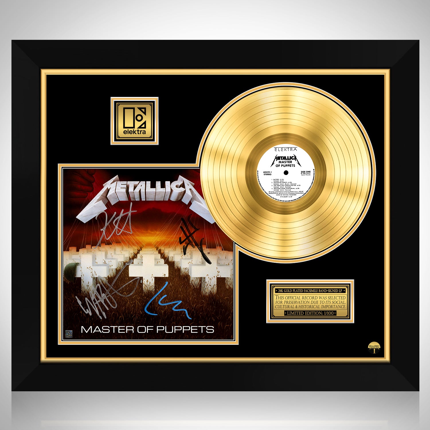 Metallica - Master of Puppets Gold LP Limited Signature Edition