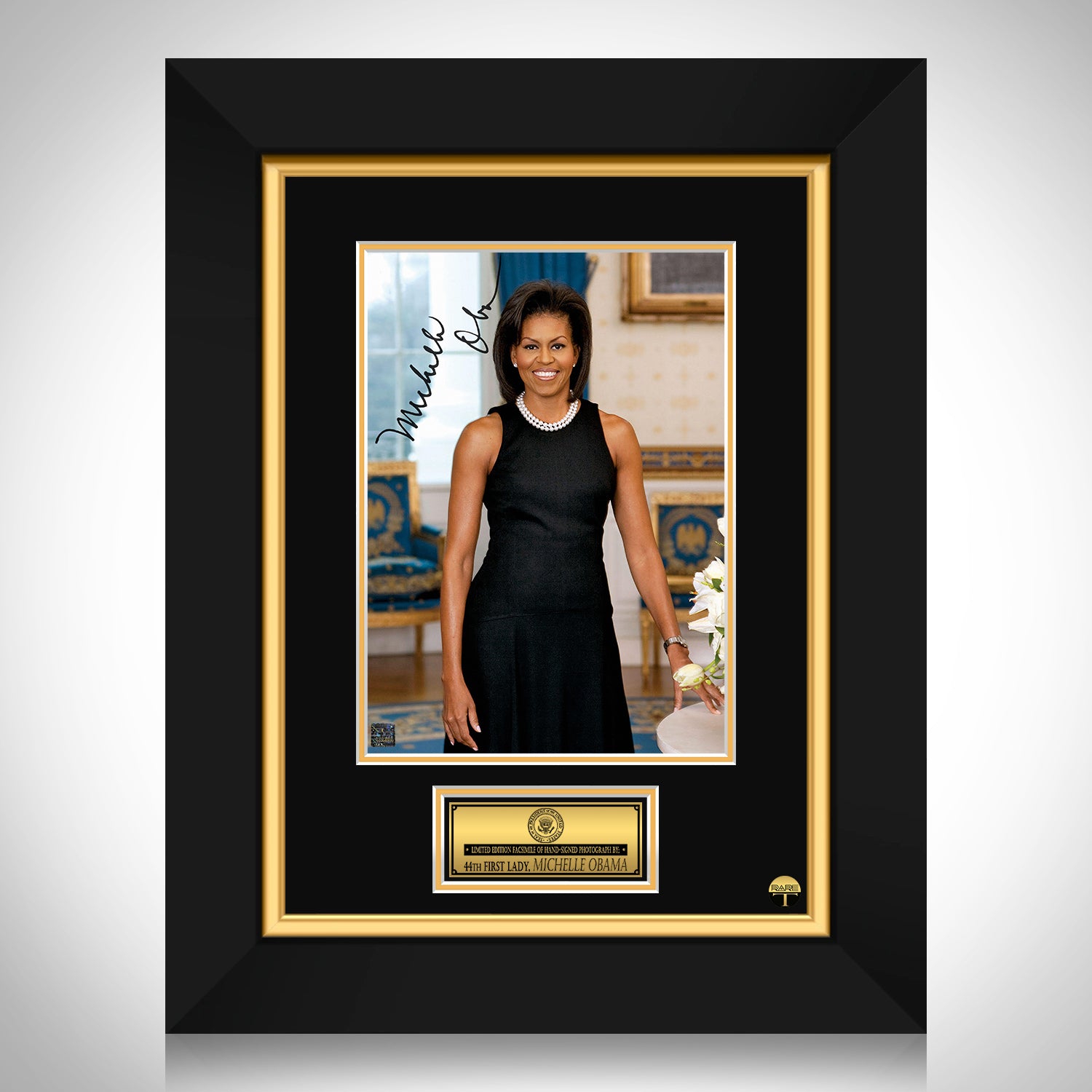 Michelle Obama First Lady Photo Limited Signature Edition Custom Frame