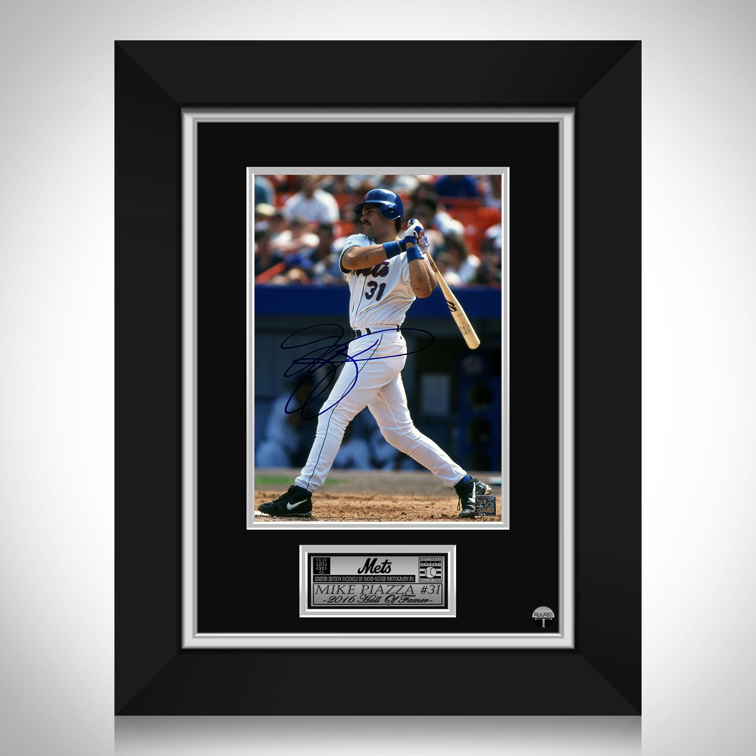 Framed Mike Piazza New York Mets Facsimile Laser Engraved