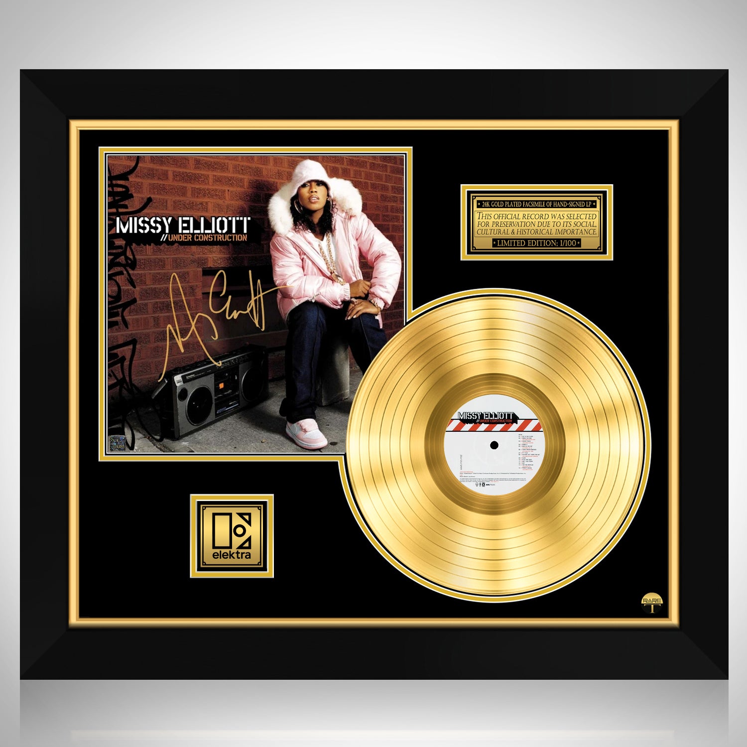 Missy Elliott - Under Construction Gold LP Limited Signature