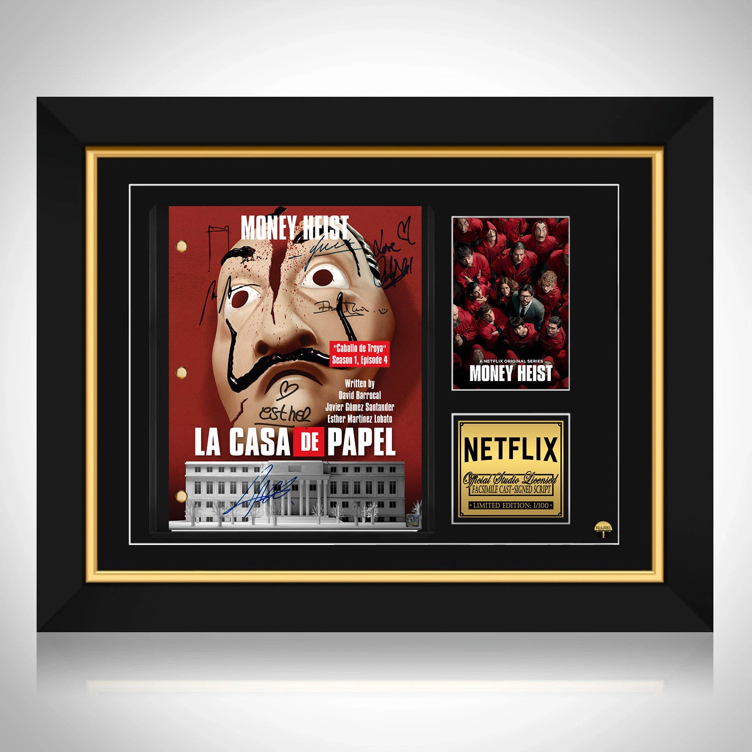 Money Heist / La Casa de Papel Script Limited Signature Edition Custom  Frame | RARE-T