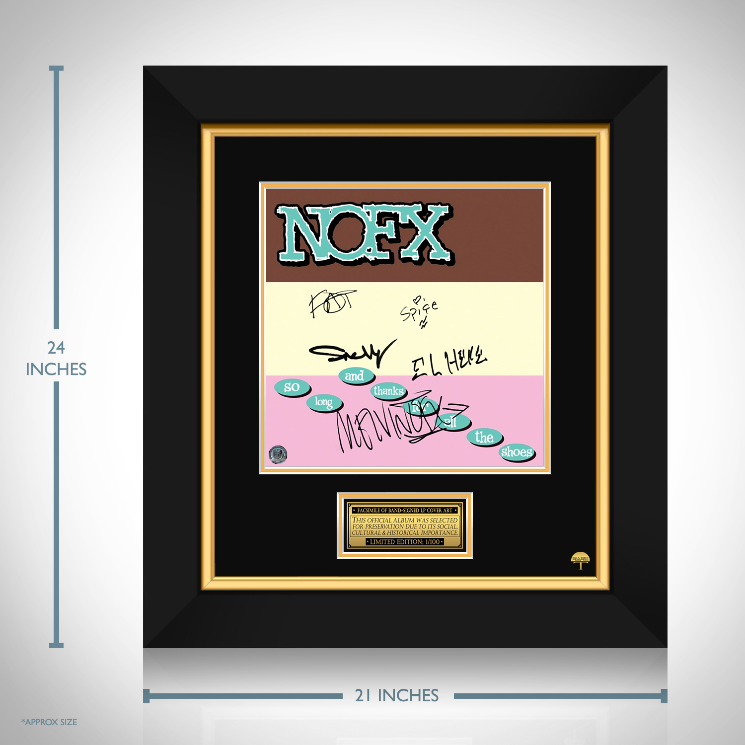 NOFX - So Long And Thanks For All The Shoes LP Cover Limited 