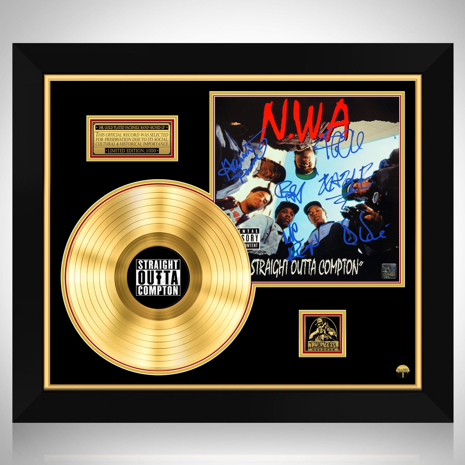 N.W.A Straight Outta Compton Gold LP Limited Signature Edition