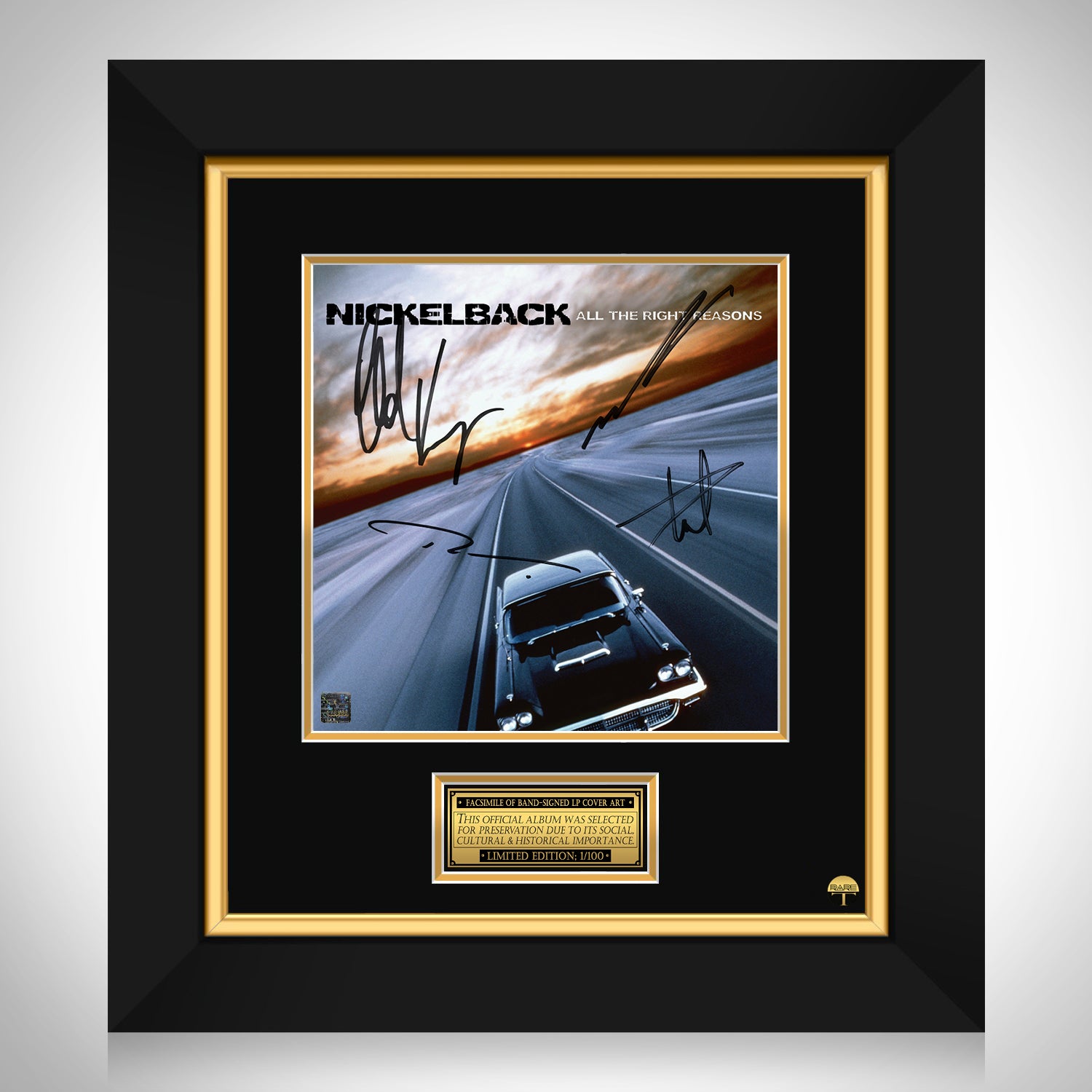 Nickelback - All The Right Reasons LP Cover Limited Signature Edition ...