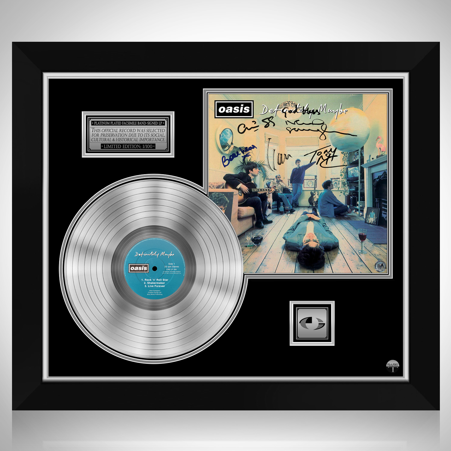 Oasis - Definitely Maybe Platinum LP Limited Signature Edition 