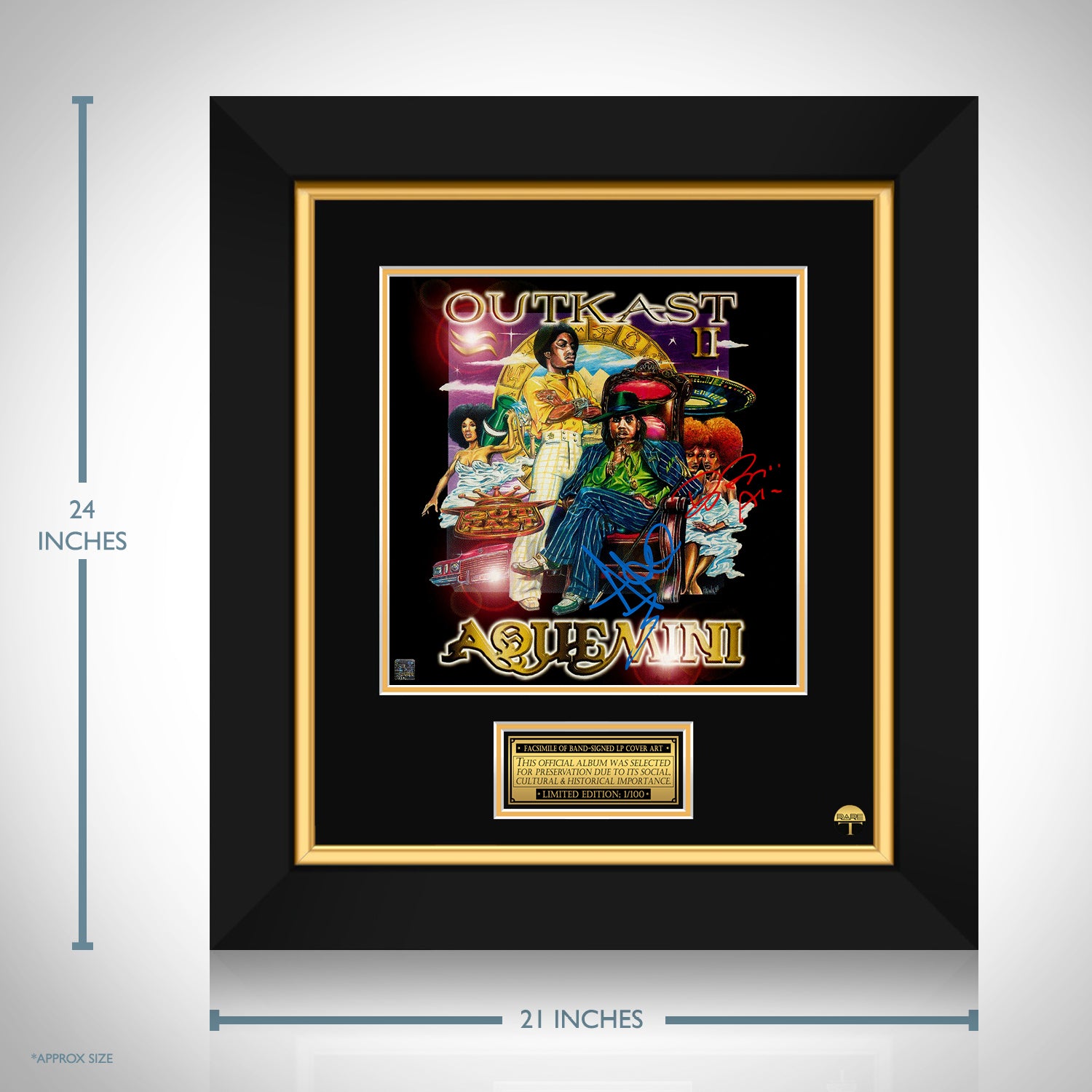 Outkast - Aquemini LP Cover Limited Signature Edition Custom Frame 