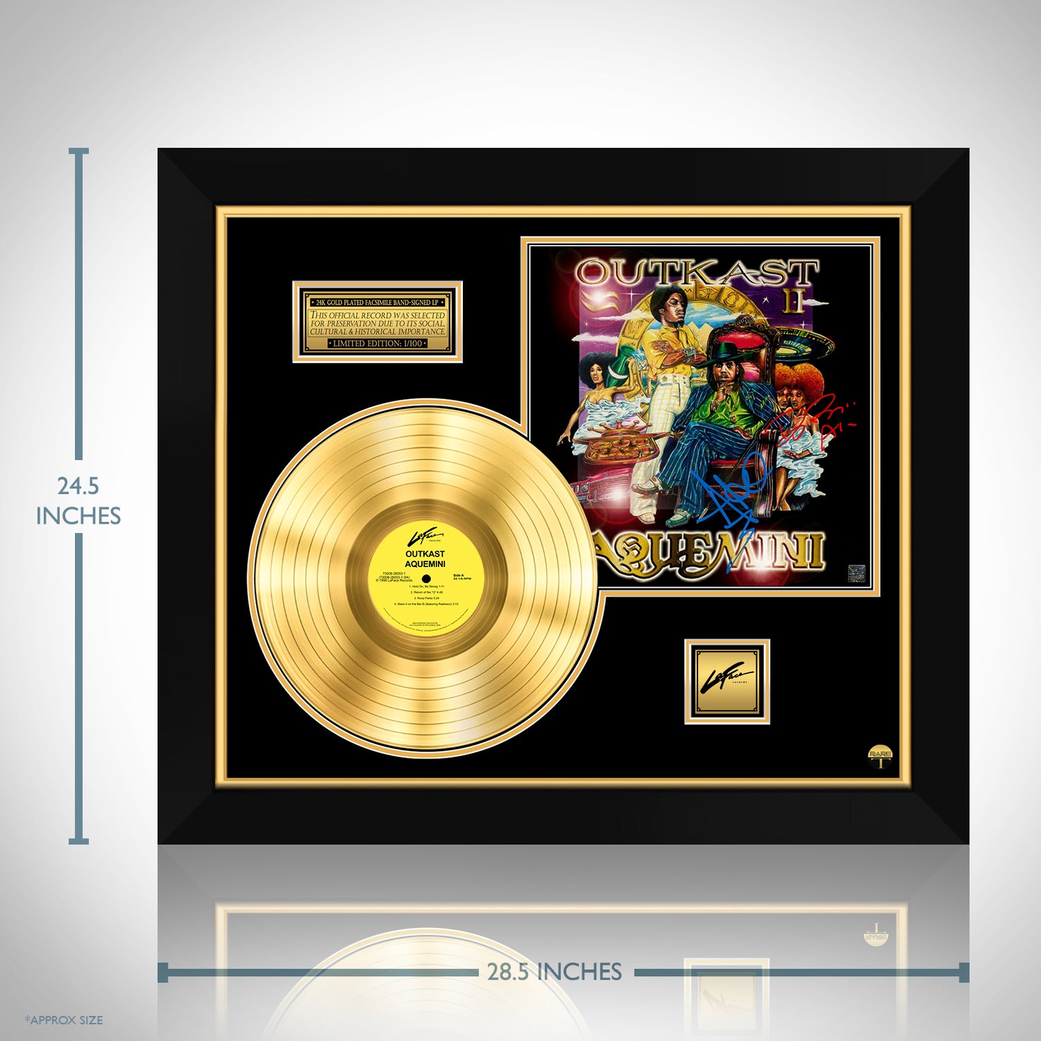 Gold LP Signature Edition Custom Frame | RARE-T