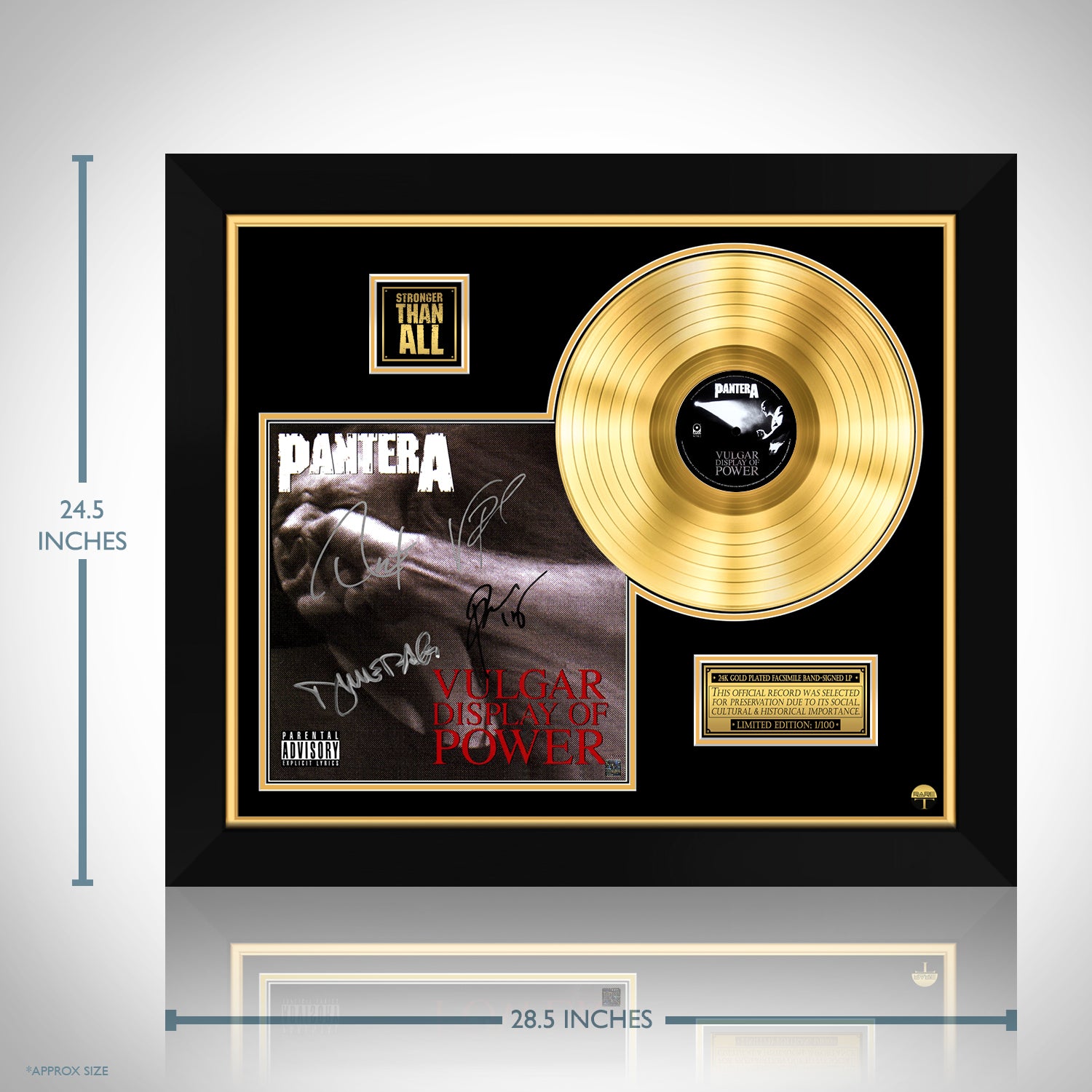 Pantera Vulgar Display Of Power Gold LP Limited Signature Edition ...