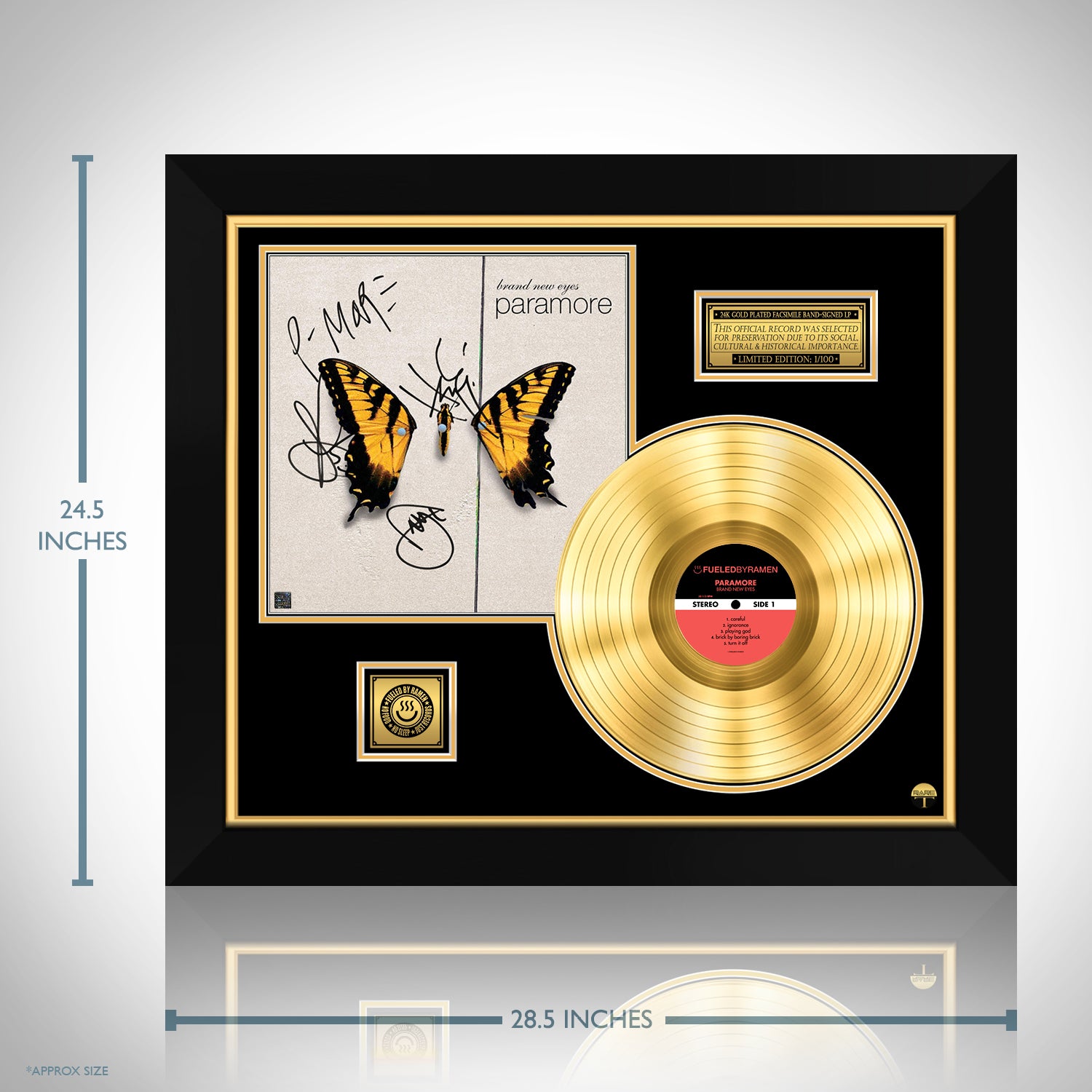 Paramore Brand New Eyes Gold LP Limited Signature Edition Custom