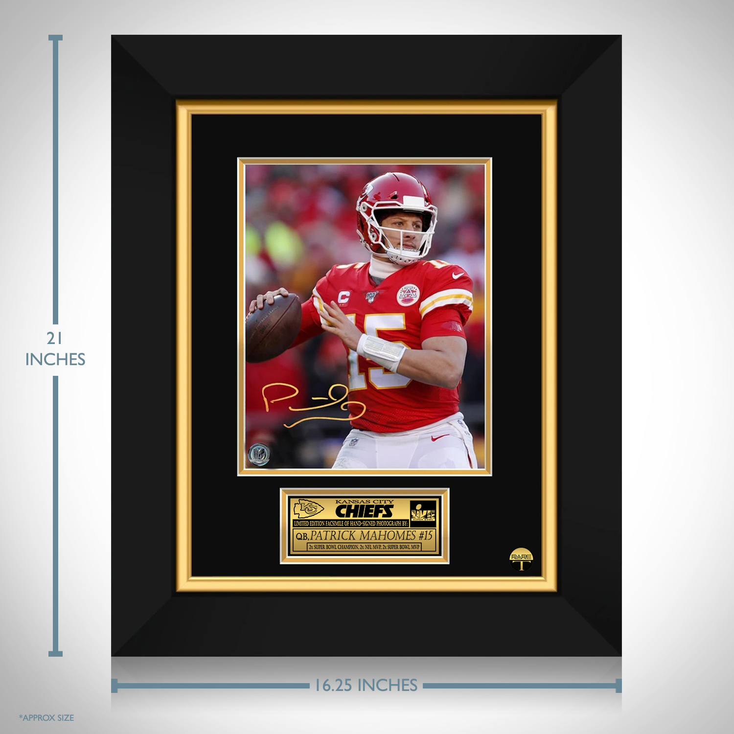 PATRICK MAHOMES CUSTOM KANSAS CITY CHIEFS W 3/4